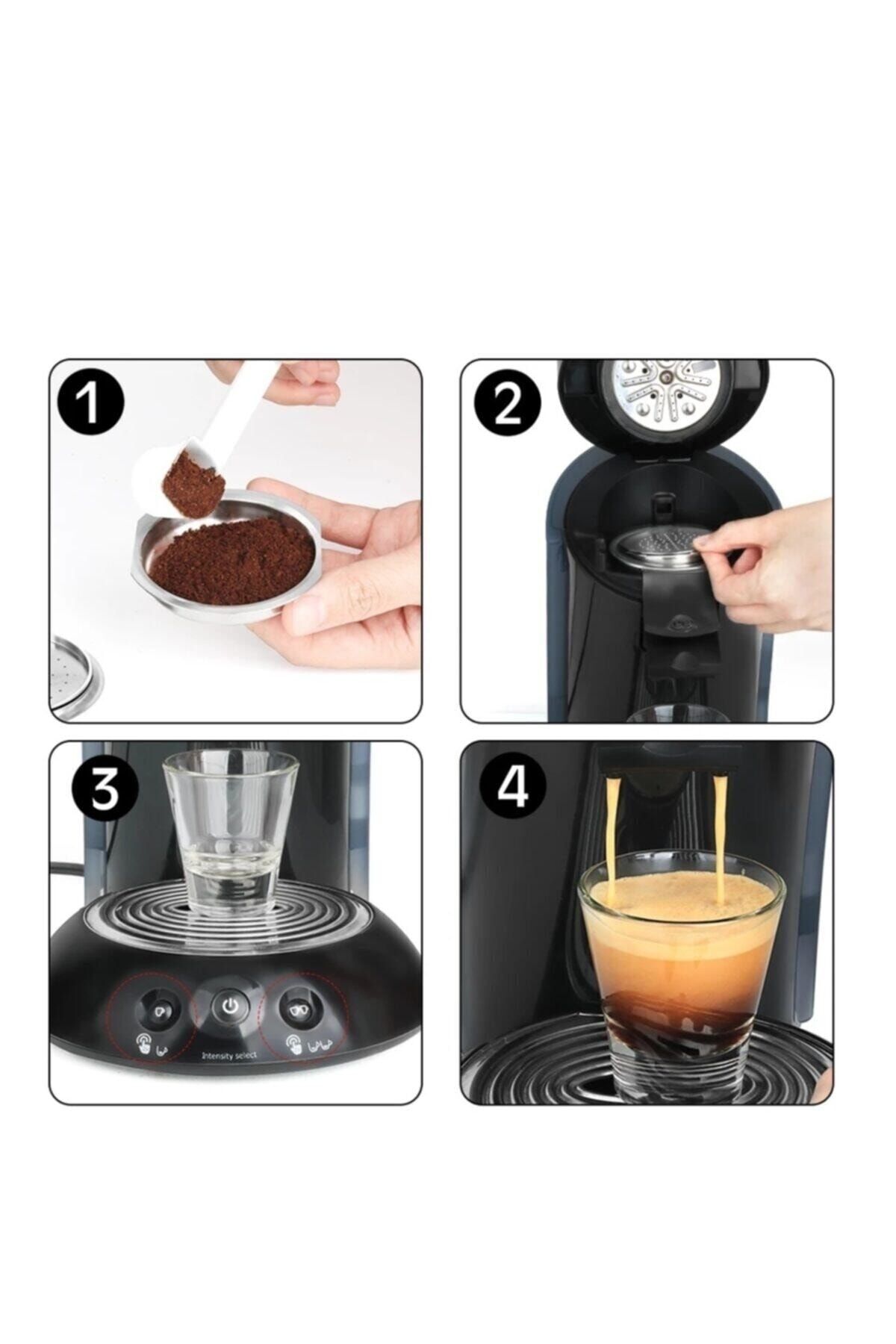 icafilas Philips Senseo Compatible Stainless Steel Refillable