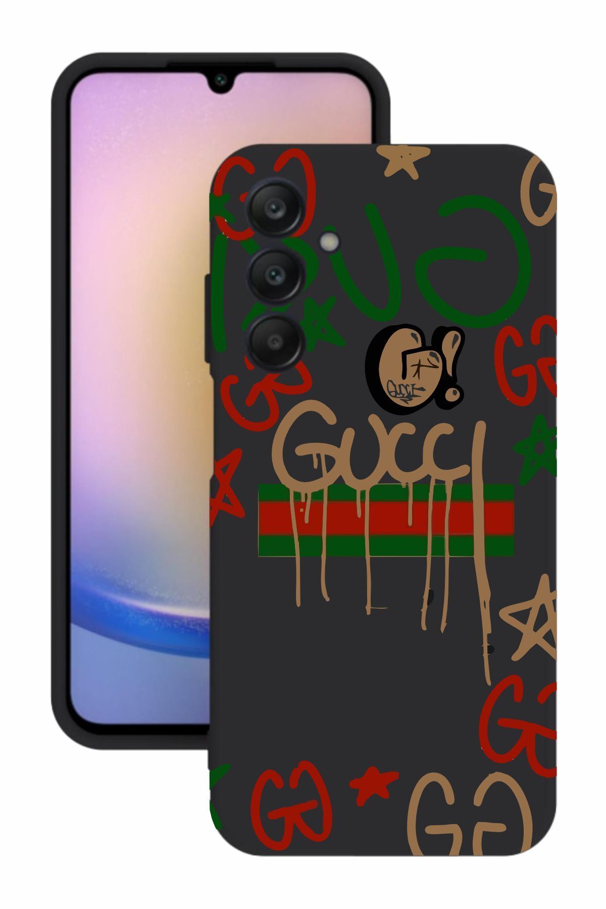 Snacase Samsung Galaxy A35 Uyumlu Kamera Korumalı ve Tasarımlı Siyah Renk A Kalite Silikon kılıf