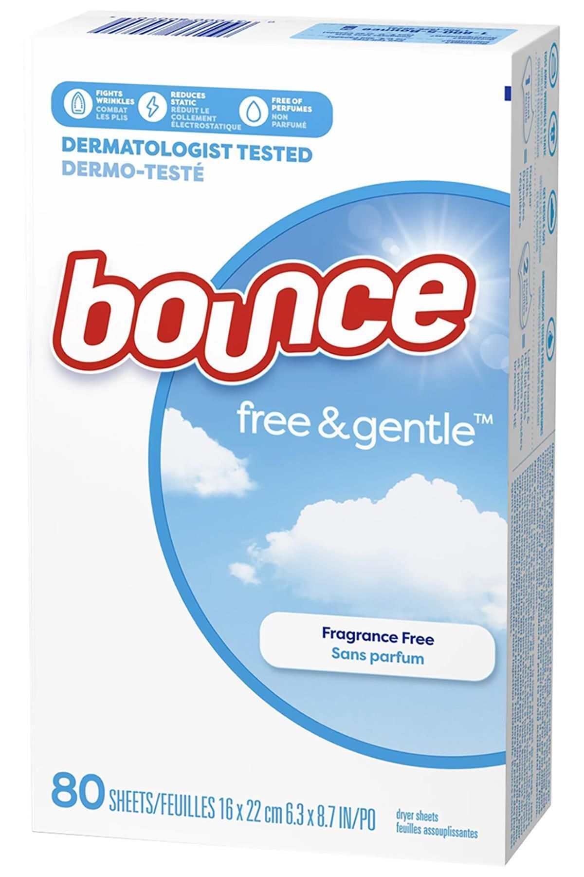 BOUNCE Free & Gentle Kurutma Makinesi Mendili 80 Adet