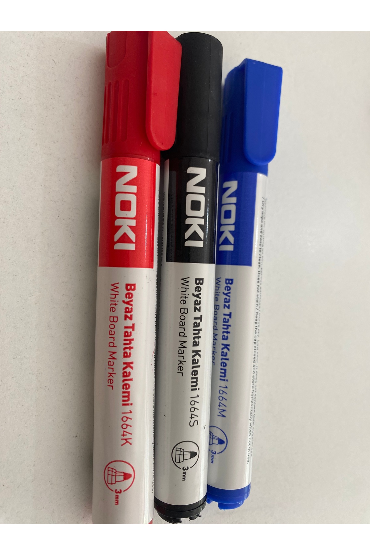 Noki Nokı 3 Renk Dolumlu Beyaz Tahta Kalemi