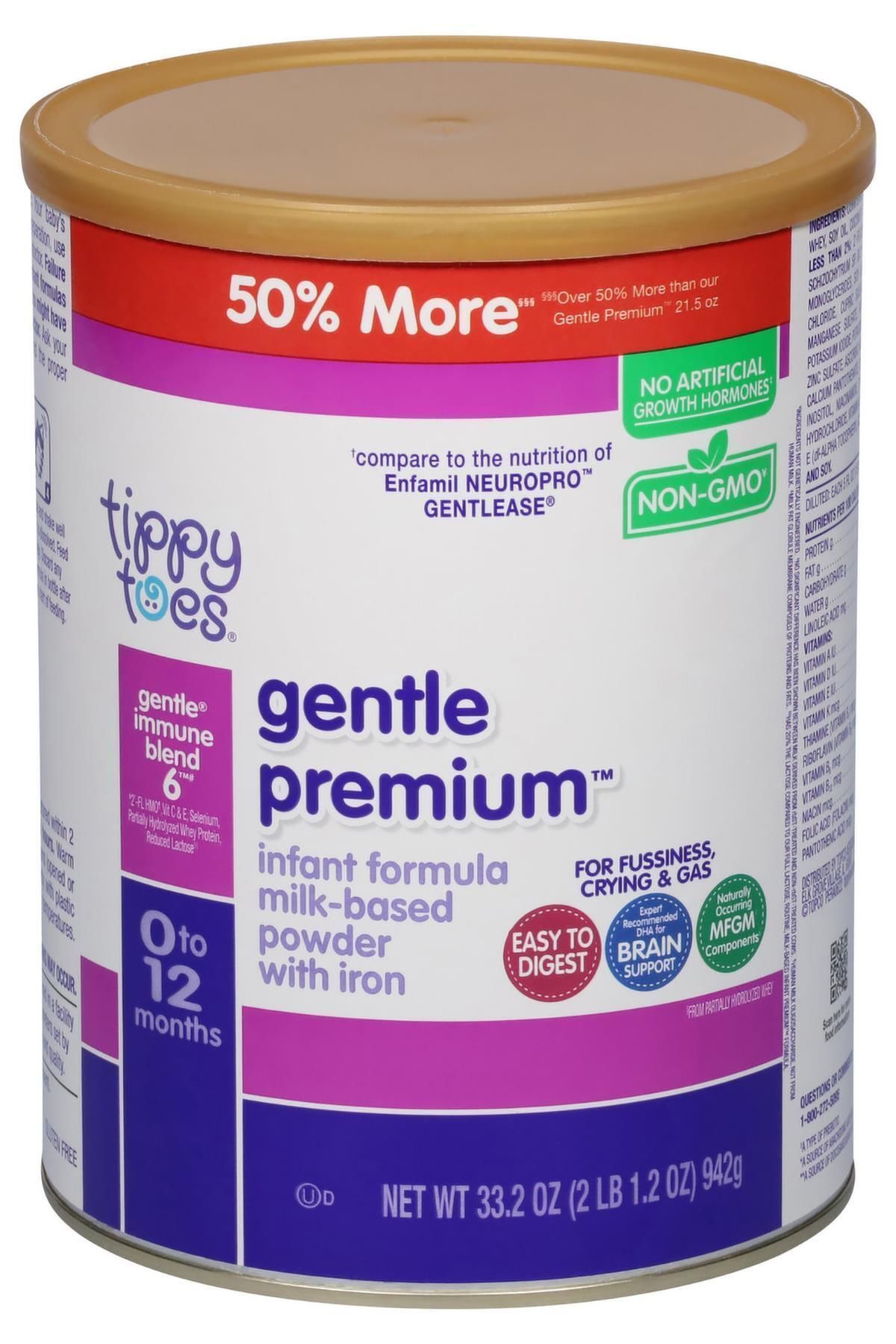 Tippy Toes Gentle Premium 0 - 12 Ay 942GR