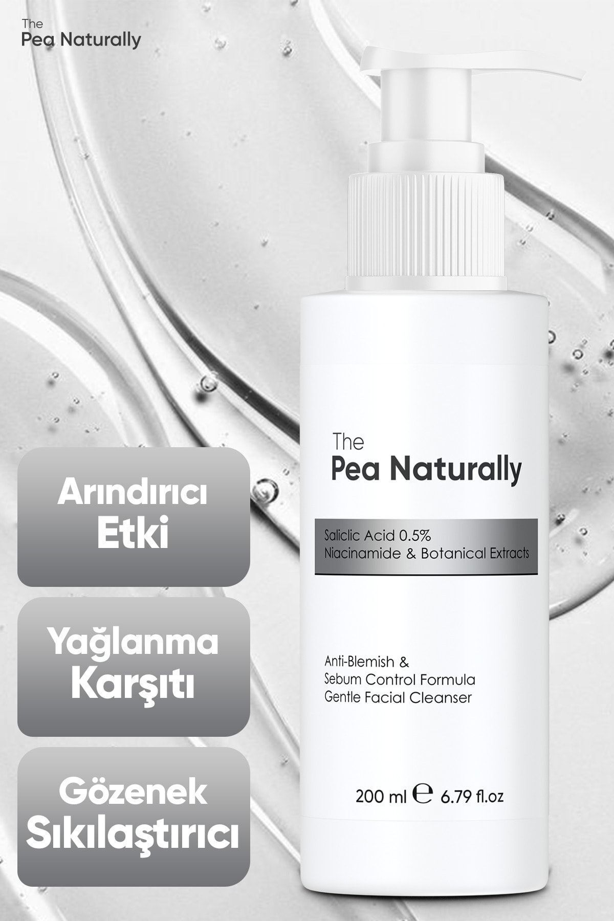 Akne & Siyah Nokta Karşıtı Yüz Temizleme Jeli 200 Ml — PNTRLY05 — تصویر 4 از 9