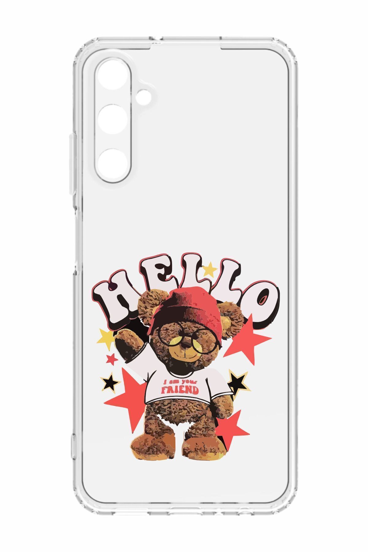 Snacase Samsung Galaxy A05's Uyumlu Kamera Korumalı ve Tasarımlı Şeffaf Renk Silikon Kılıf