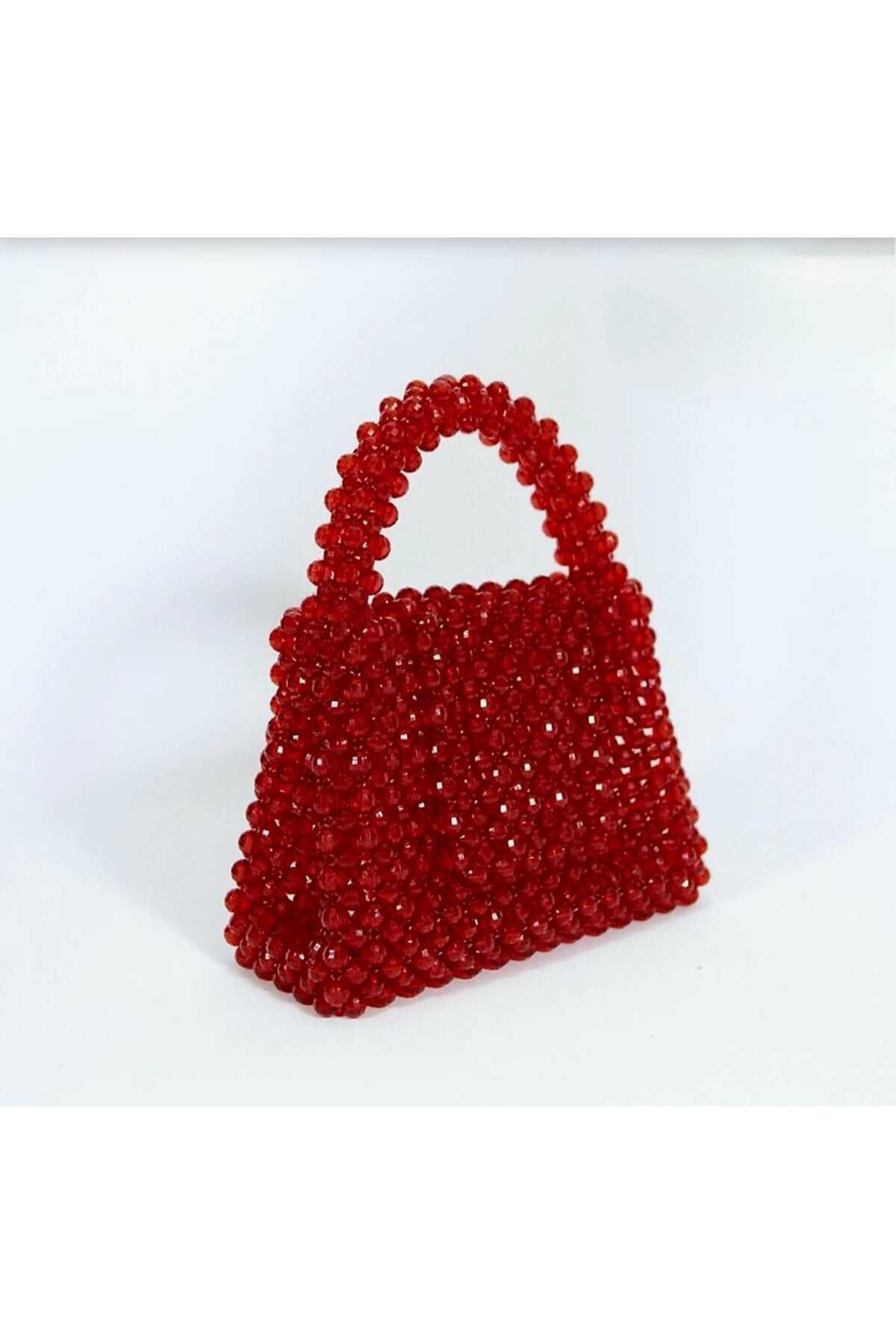 Red beaded bag sale