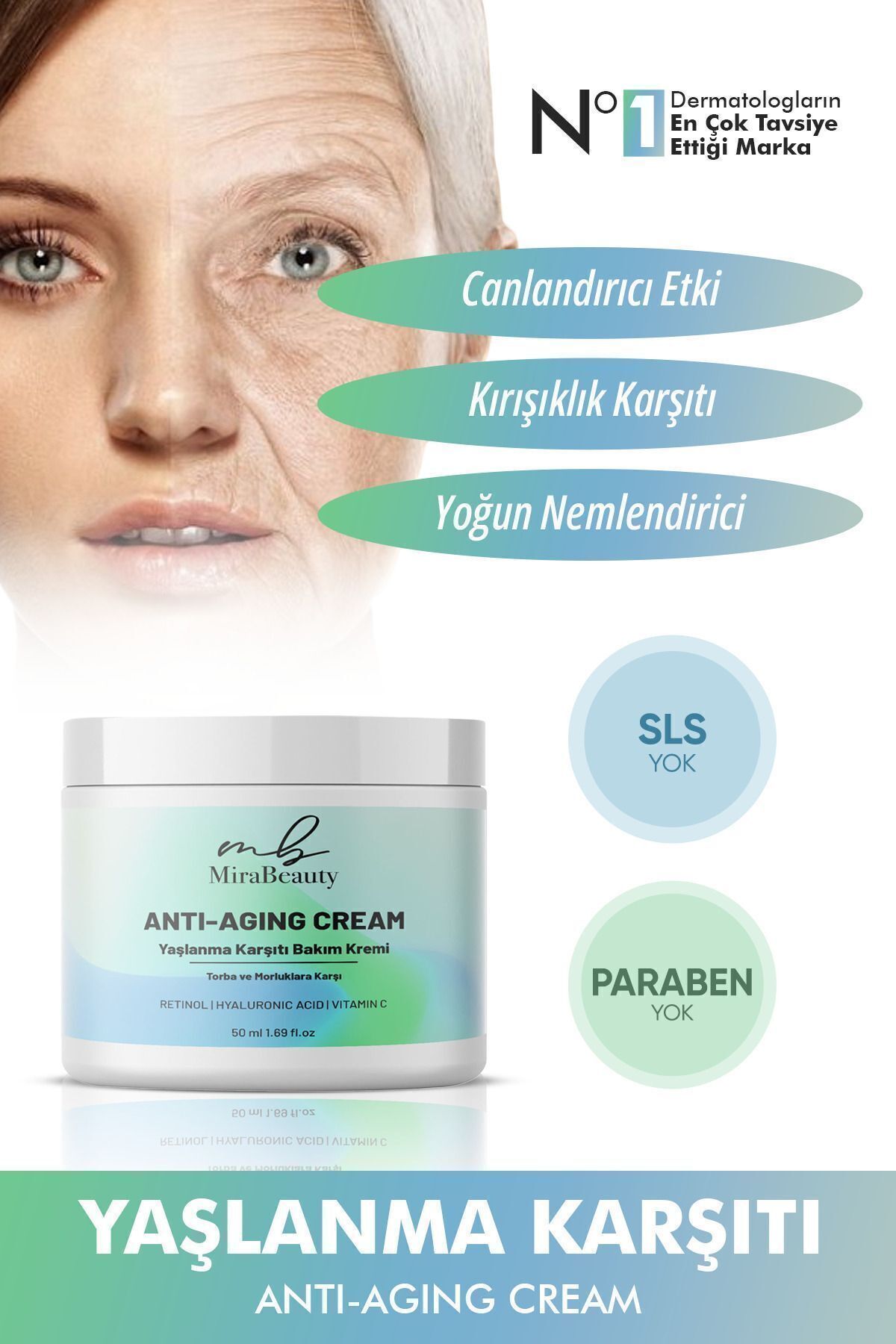 Mira Beauty Yaşlanma Karşıtı Ve Kırışıklık Giderici Krem 50 ml