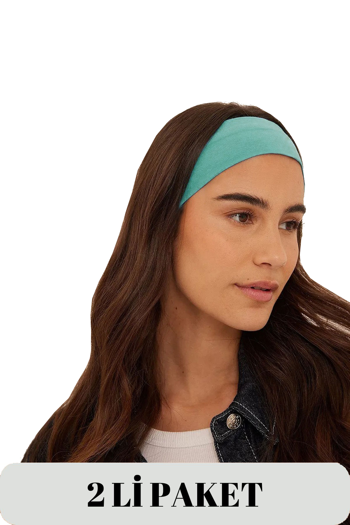 Cotton Stretch Bandana Running Trekking Gym Fitness Yoga Pilates Sports Headband Turquoise