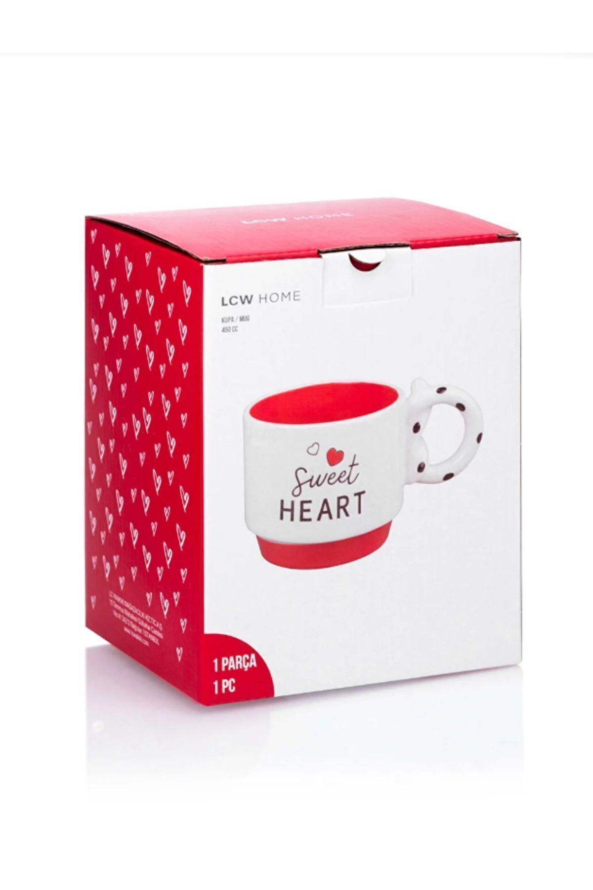 LC Waikiki-LCW HOME Printed Porcelain Mug 400 Ml Valentine's Day Series 3