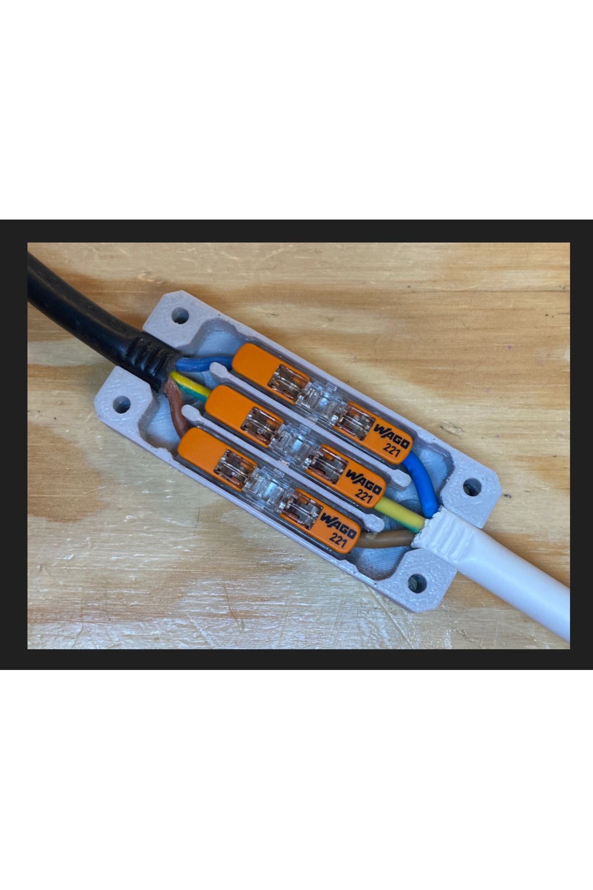 Durable Extension Boxes 3 pcs - Compatible with Wago 221-2401 and 221-2411 Models 3 Pcs Wago Included Dgl