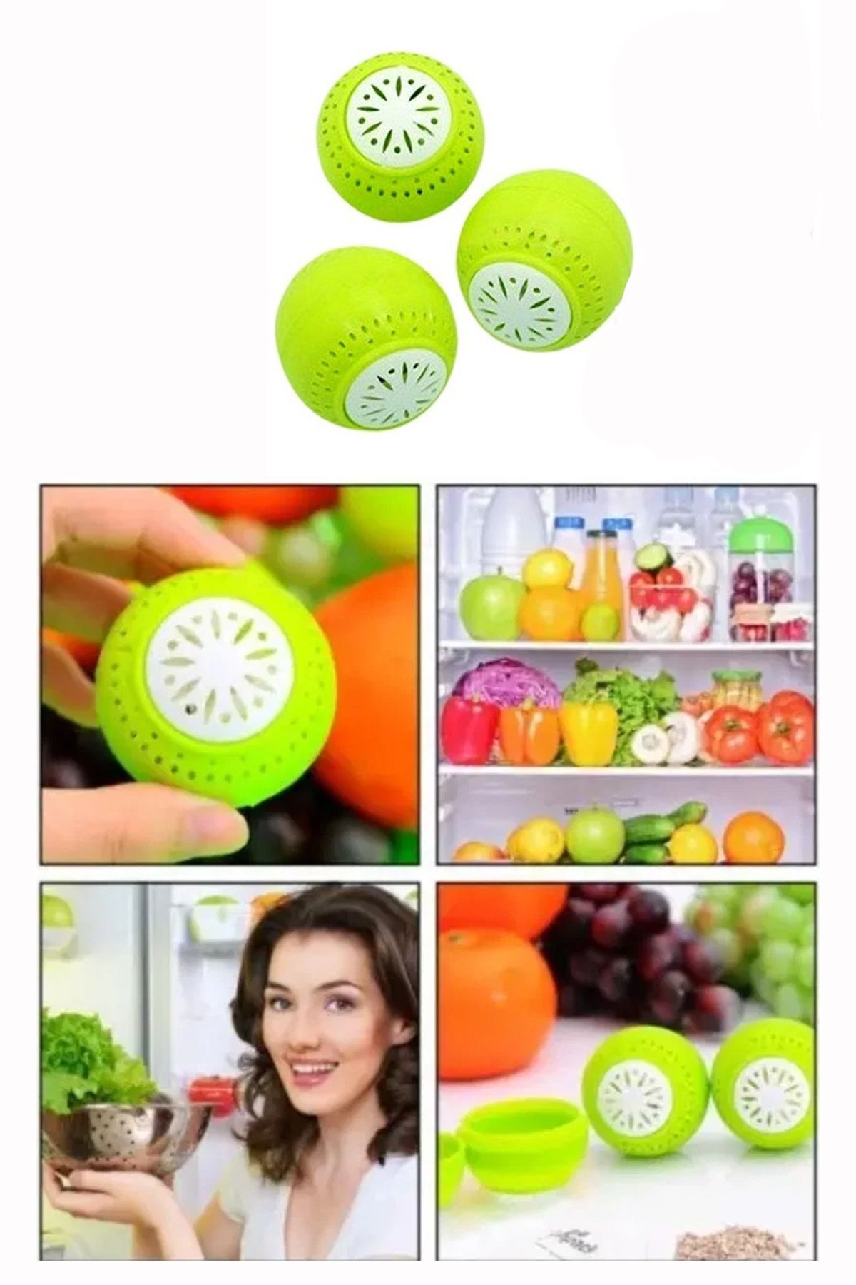 Kohlemann Fridge Balls 3'lü Buzdolabı Koku Giderici Ve Tazeleyici - BDD-306