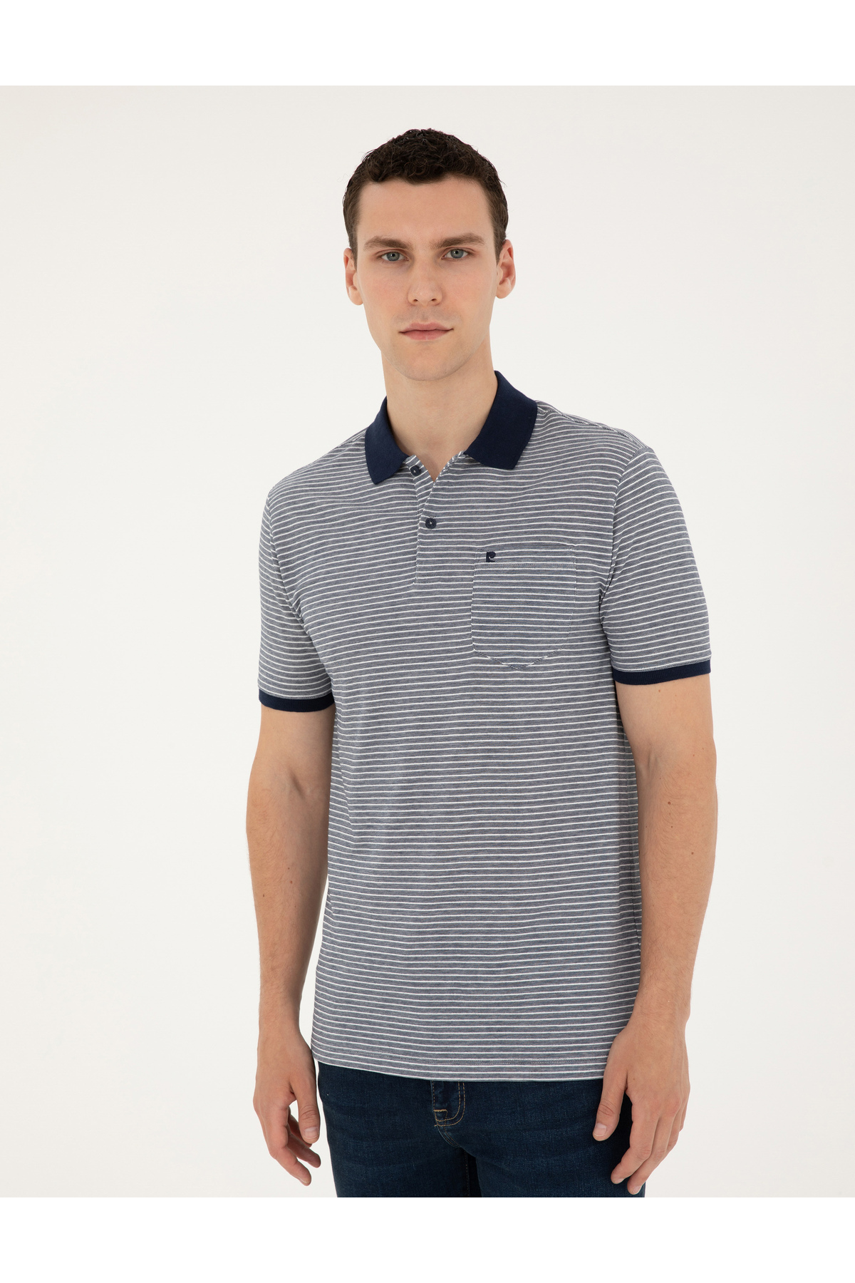 پولوشرت مردانه پیر کاردین | 50297405-VR033 Pierre Cardin - Image 3