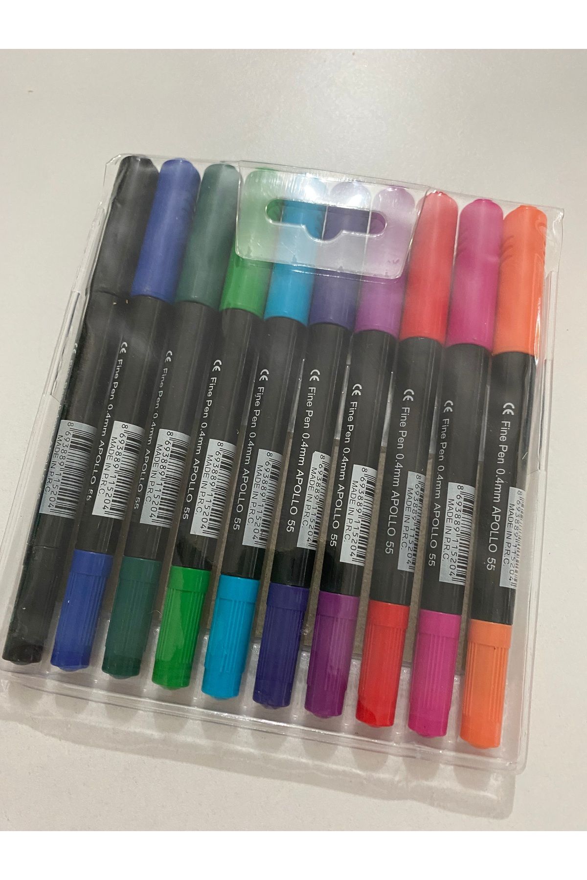 Masis-10 Pieces Double Sided Fineliner Felt Pen 2