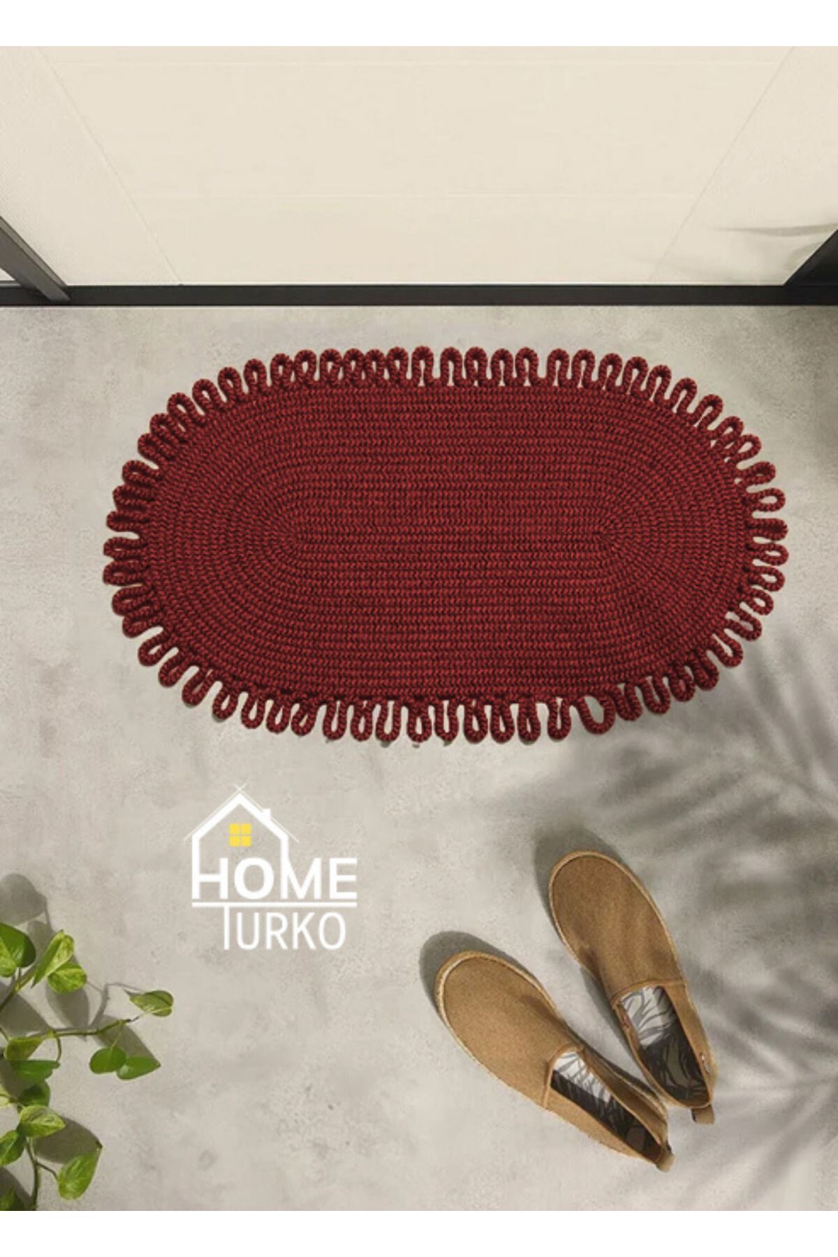 HomeTurko-Jute, Patterned Doorstep, Doormat, Bathroom Mat, Balcony Mat / Gift, Houseware. 2