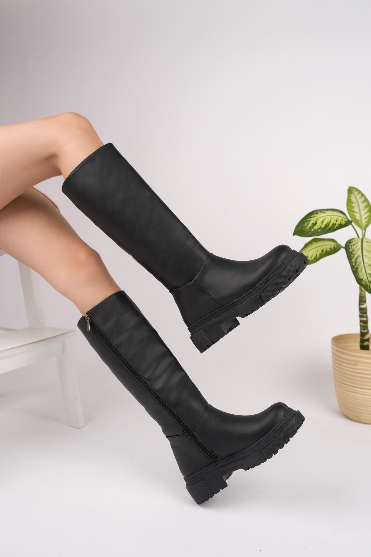 MUGGO-Bery Damen-Stiefel mit dicker Sohle 4