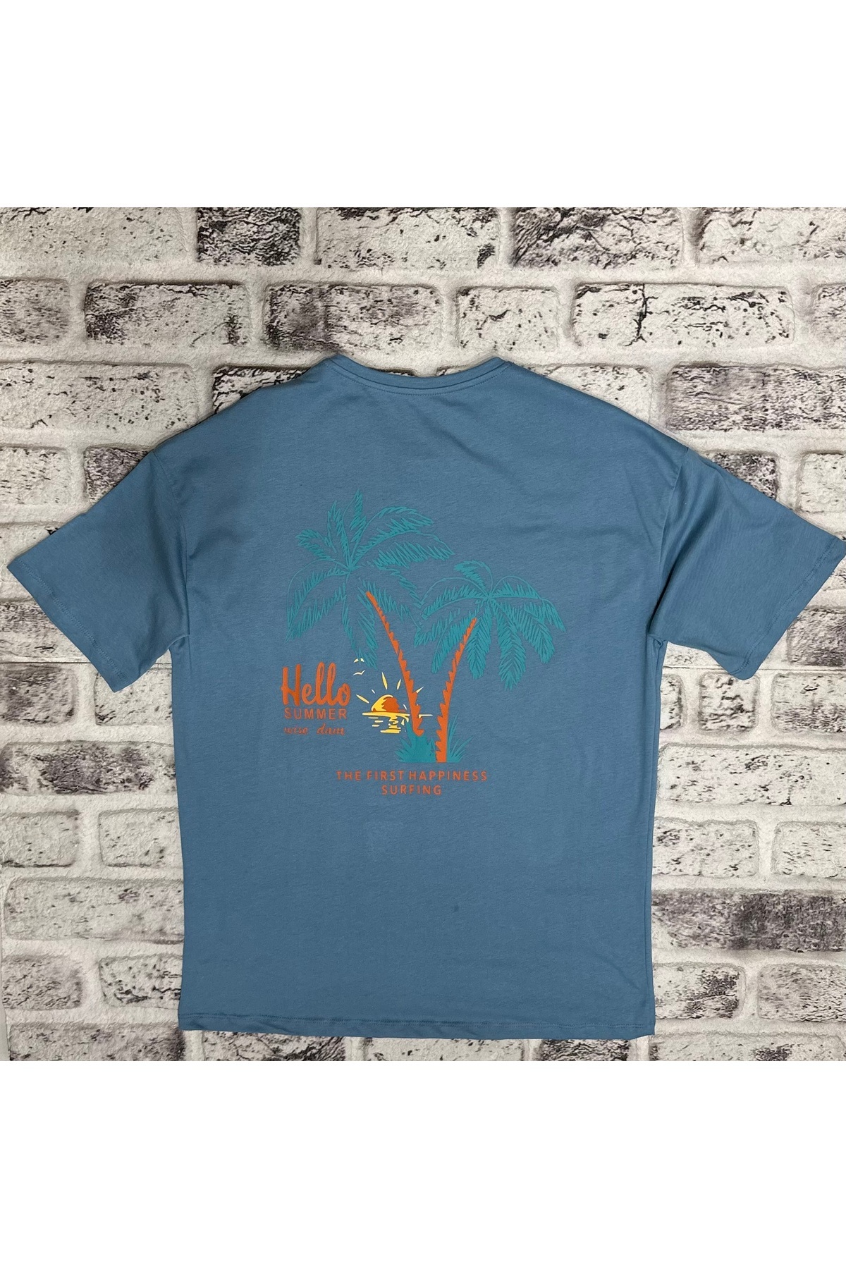 وایز تی‌شرت مردانه طرح آبی روشن کد 1005