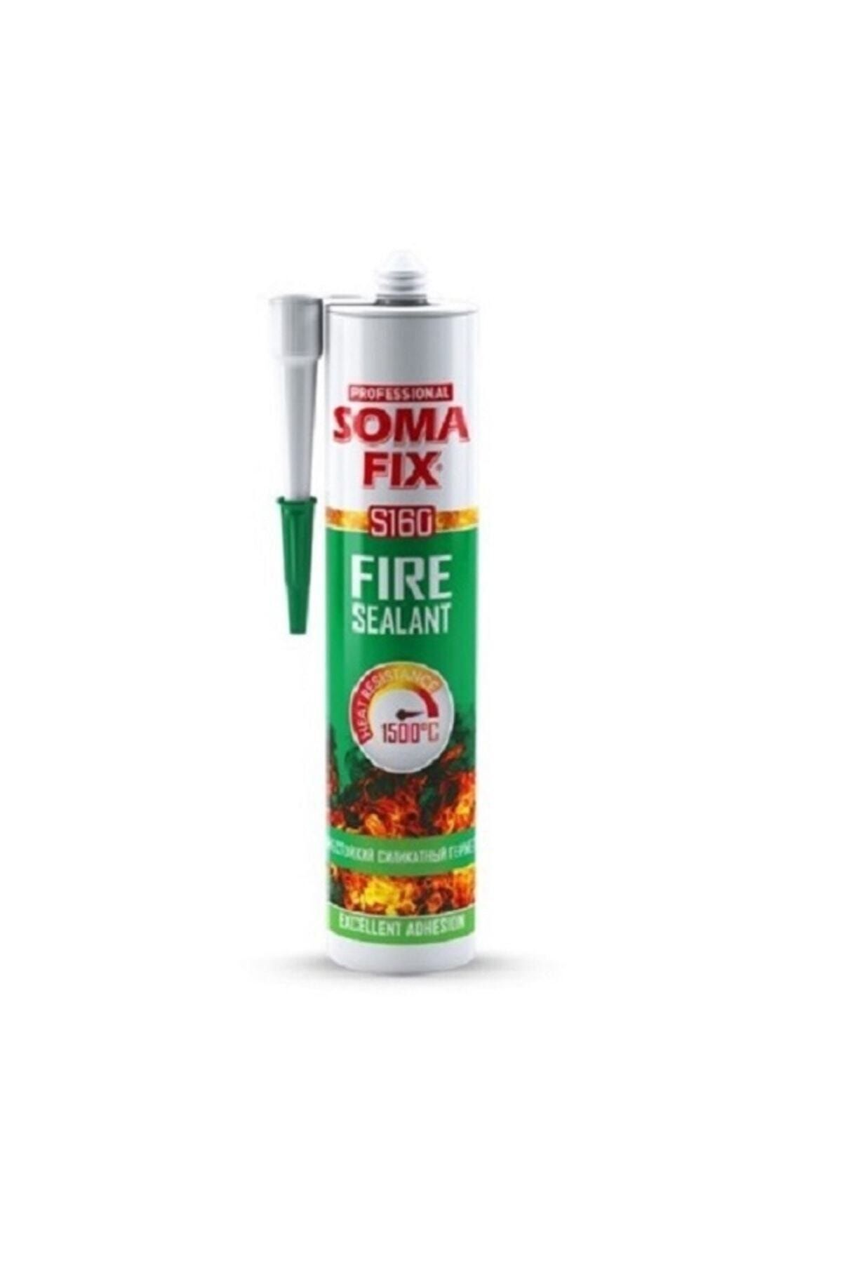 310 Ml Black Somafix Fire Resistant High Temperature Sealant 1500'c Acoustic Sealant