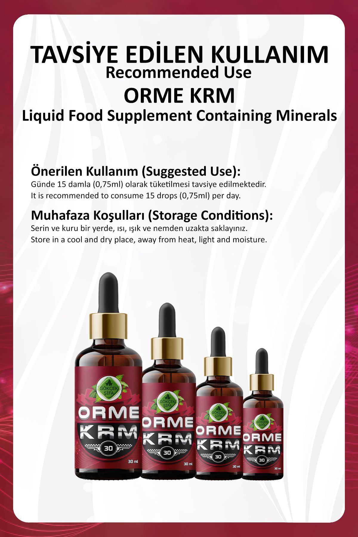 Gökçek Şifa-Ormus KRM - 30 ml.X 2 Conveyer Package 4