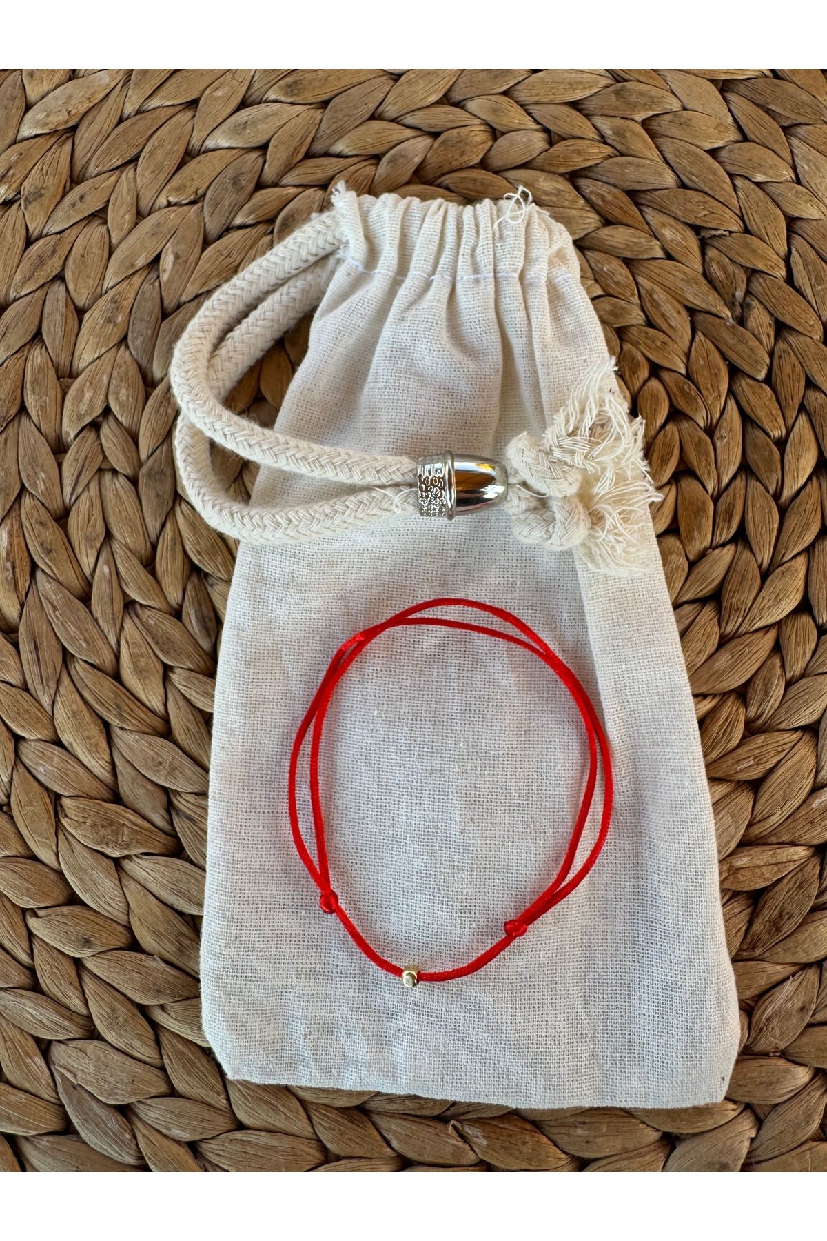 MİNİK ADIMLAR-Flush String Square Bead String Anklet - Little Steps 3