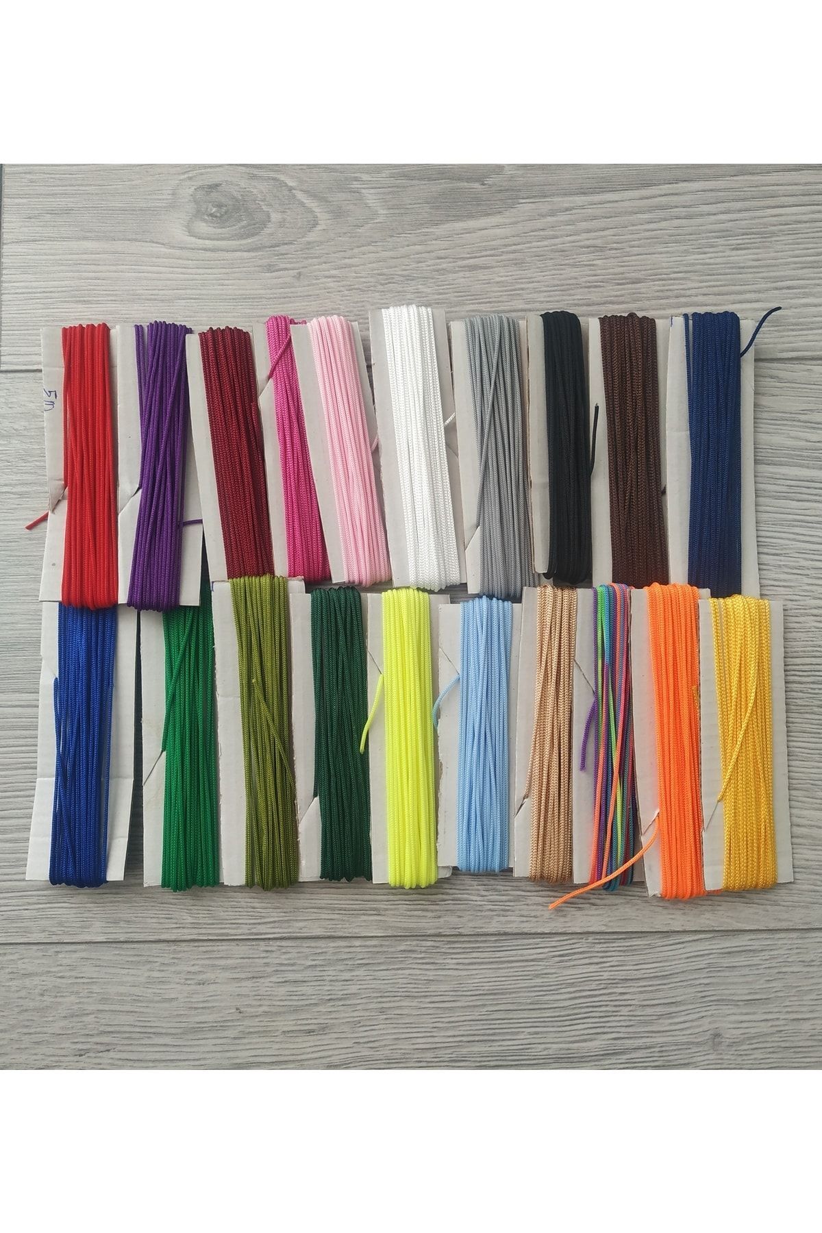 Paracord Microkord 1 Mm Parachute Rope 20 Colors 5 Each Meter Total 100 Meters