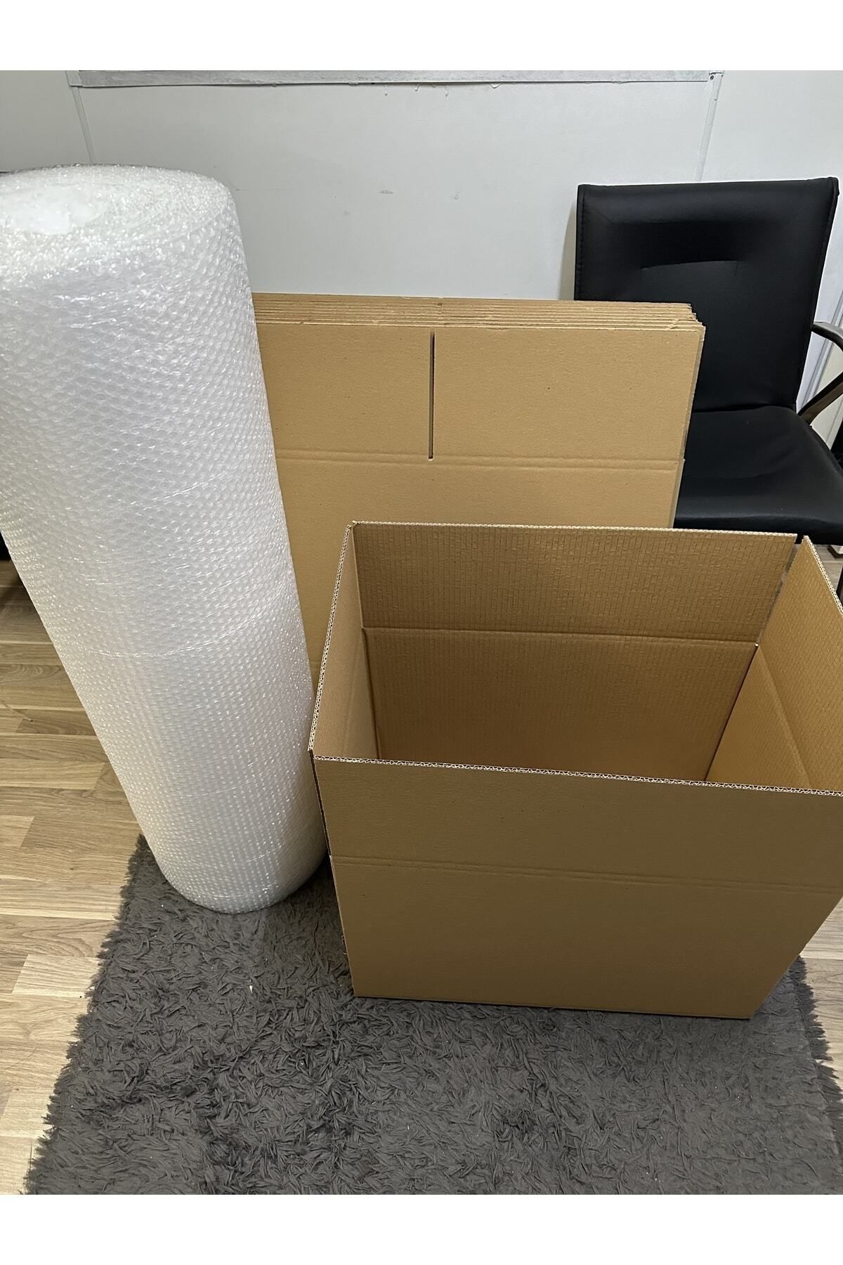 Aybas Koli Kutu Boş Karton 60x40x40 Büyük Boy 10 Lu Adet, Çift Oluklu Koli , Taşıma Kolisi