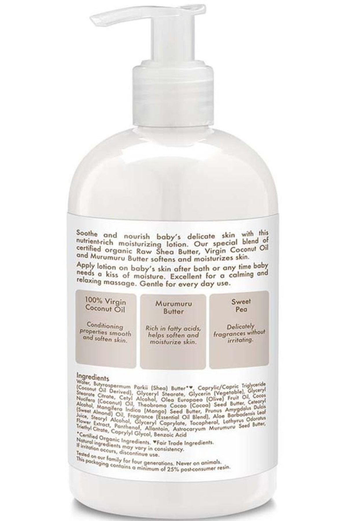Shea Moisture Baby %100 Saf Hindistan Cevizi Yağlı Bebek Losyonu 384ml fotoğrafı 2 (önizleme)