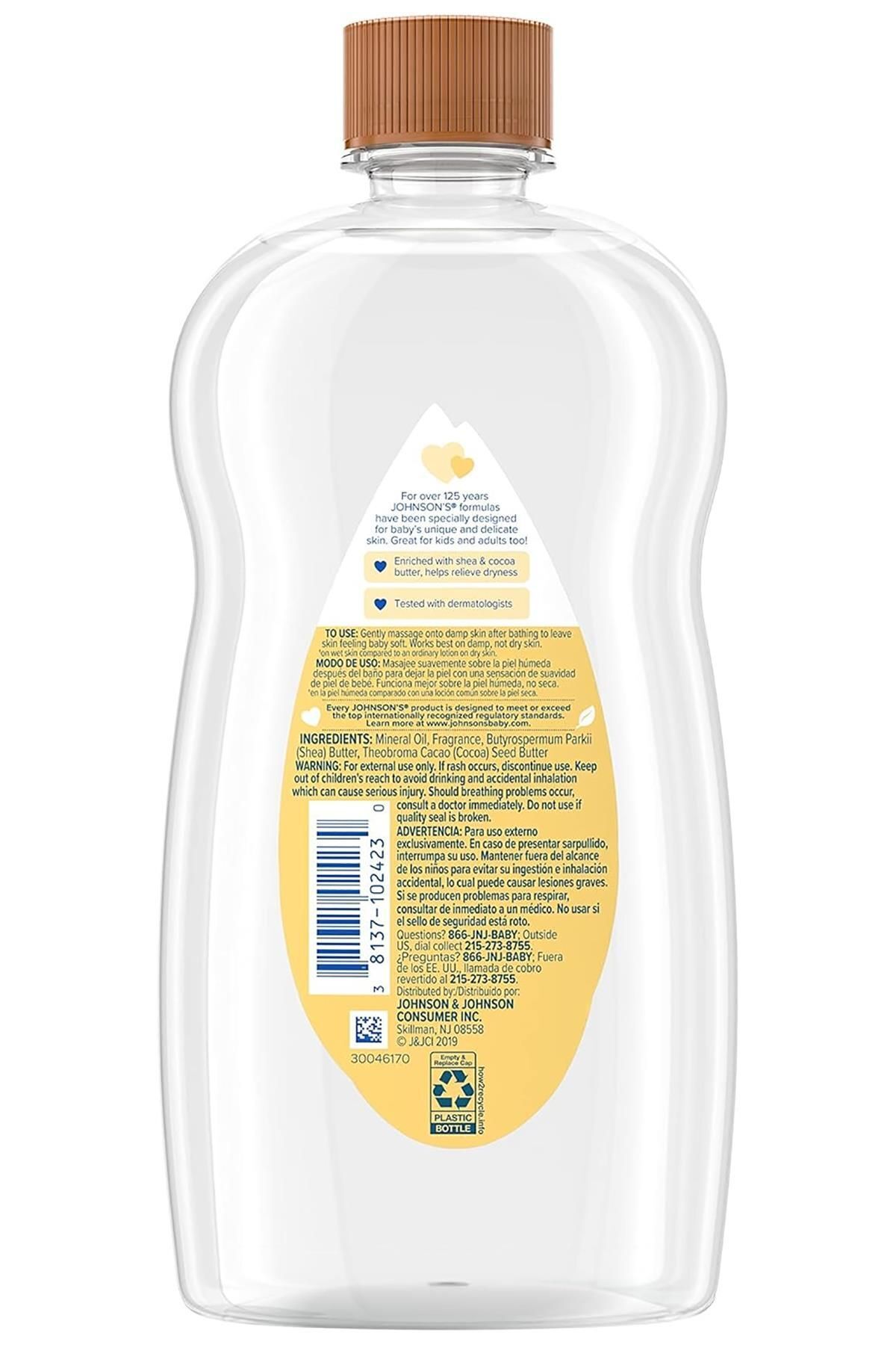 Johnson's Baby Johnson's Baby Shea ve Kakao Bebek Yağı 591ML fotoğrafı 2 (önizleme)