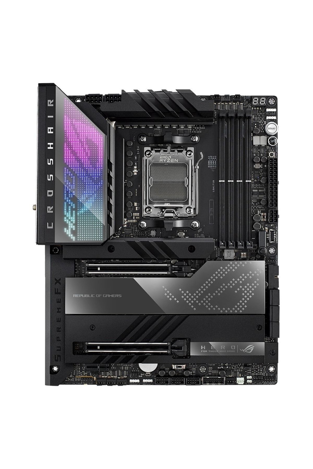 ASUS-Rog Crosshair X670e Hero Ddr5 6400mhz (oc) Socket Am5 M.2 Motherboard 3
