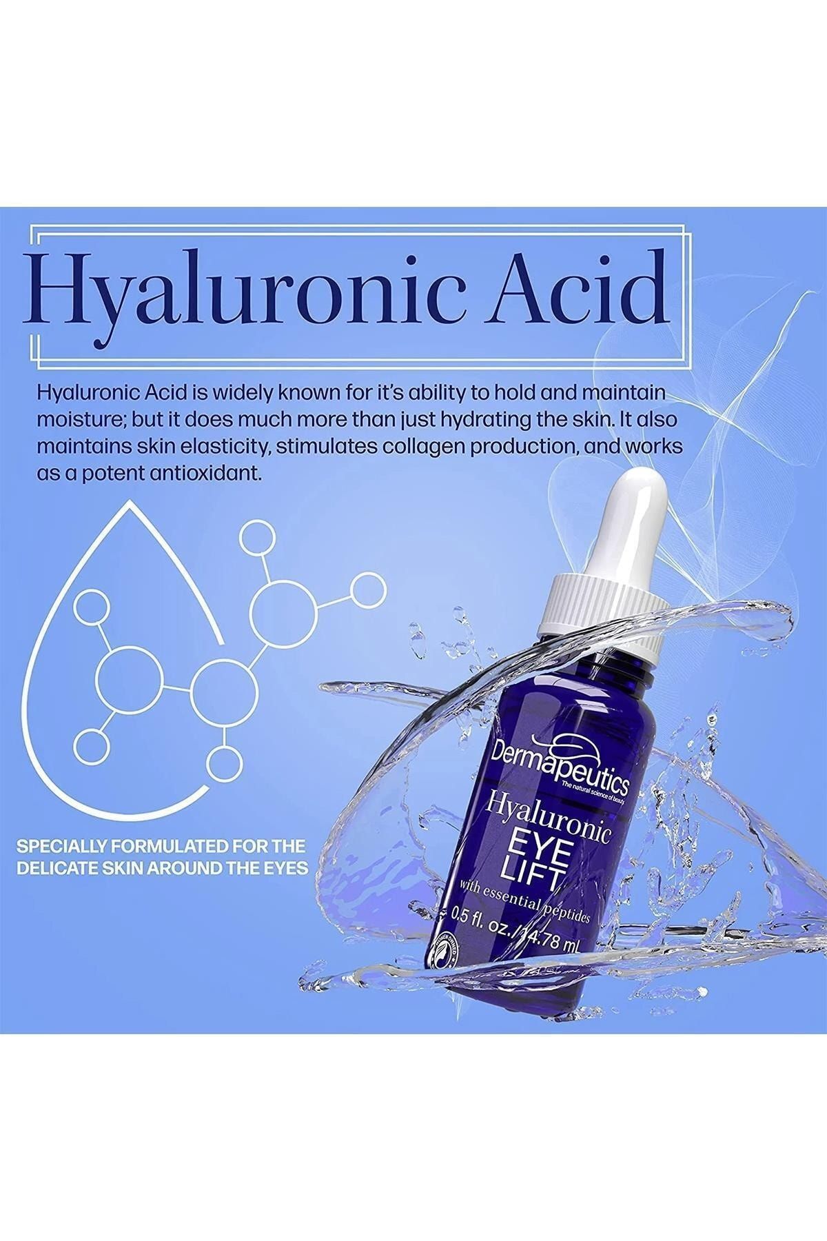 Dermapeutics-Hyaluronic Acid Eye Serum 14.78ML 3