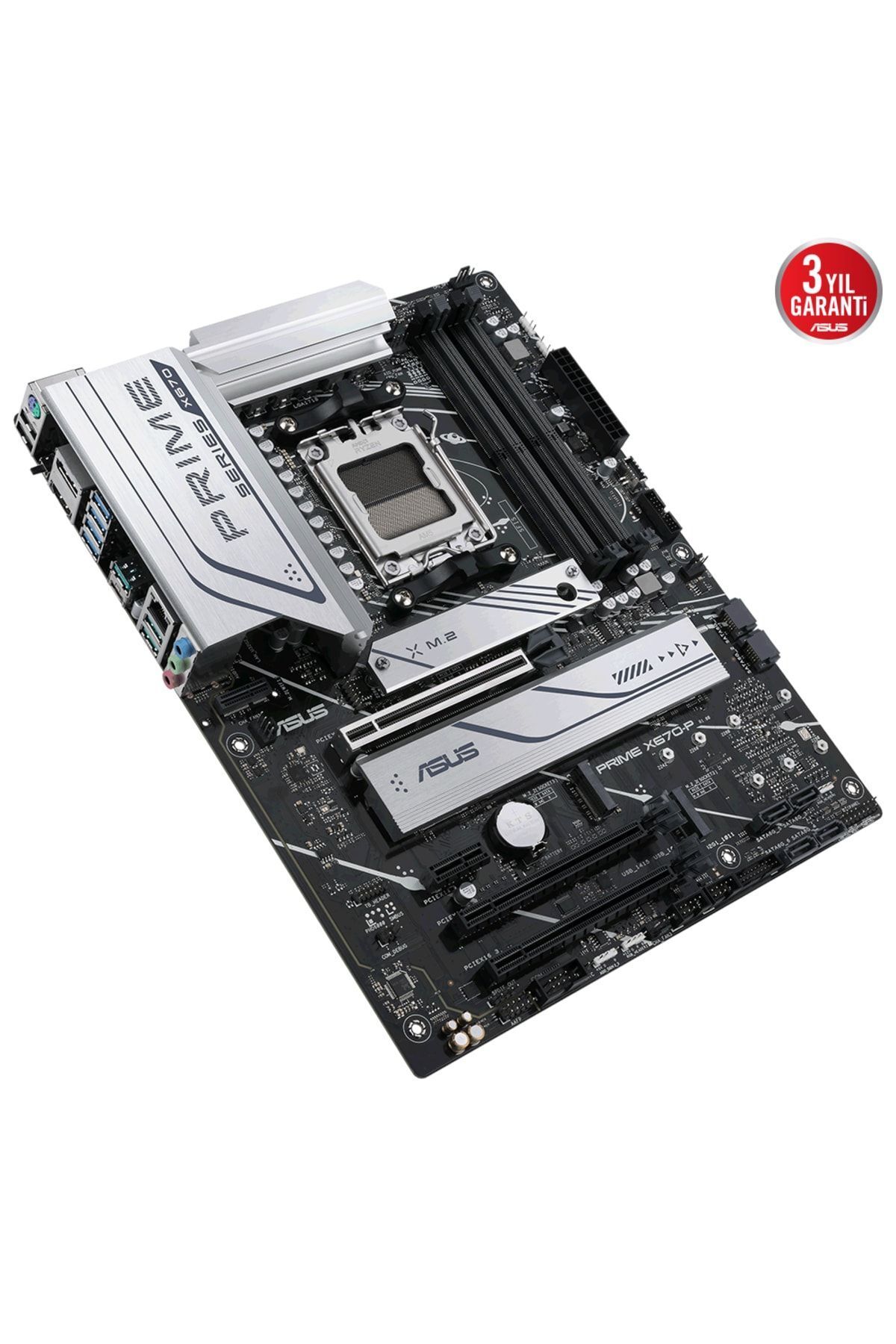 ASUS-Prime X670-p-csm Amd X670 Am5 DDR5 6400 Dp HDMI 3x M2 Usb3.2 Aura RGB 2.5gbit Lan Atx 5x P 5