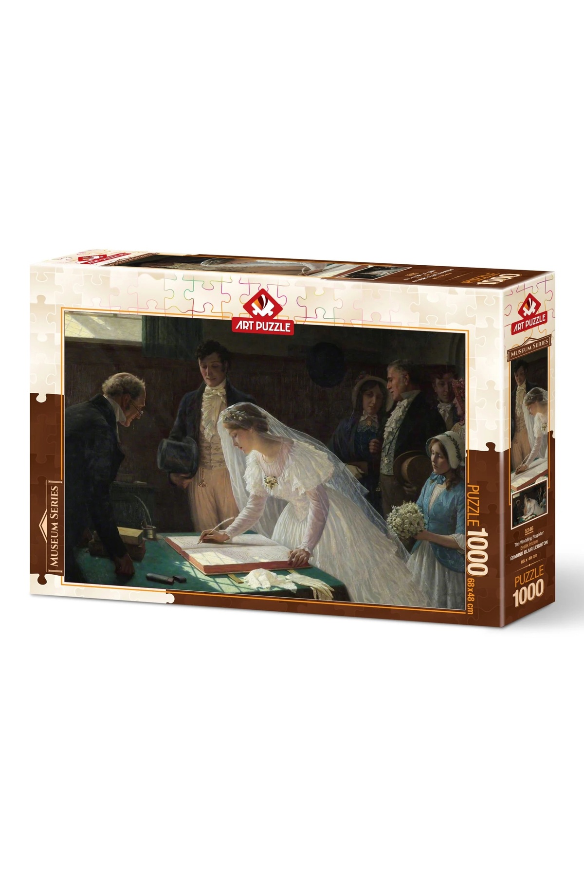 şazenur Evlilik İmzası Edmund Blair Leighton 1000 Parça Art Puzzle