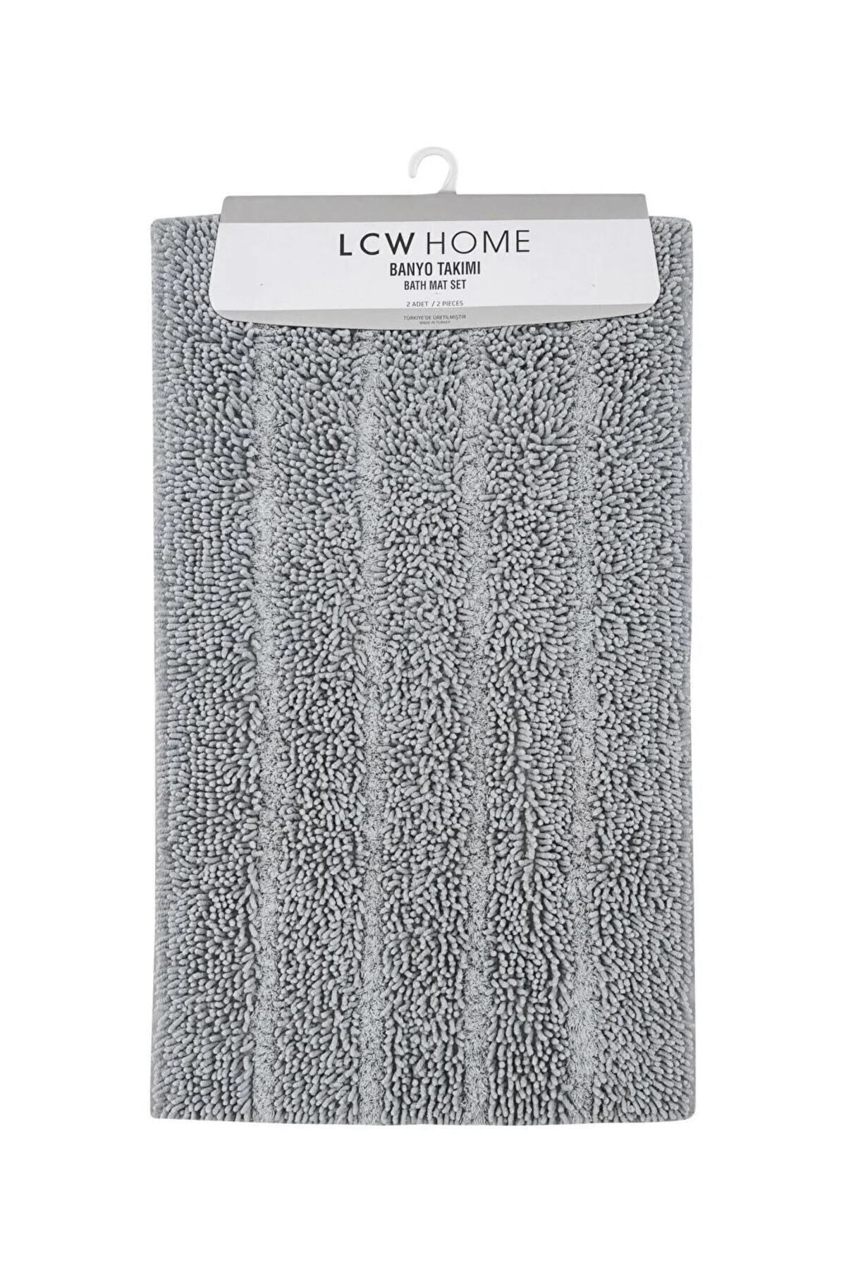 LC Waikiki-Set of 2 Stripe Patterned Bath Mat 3