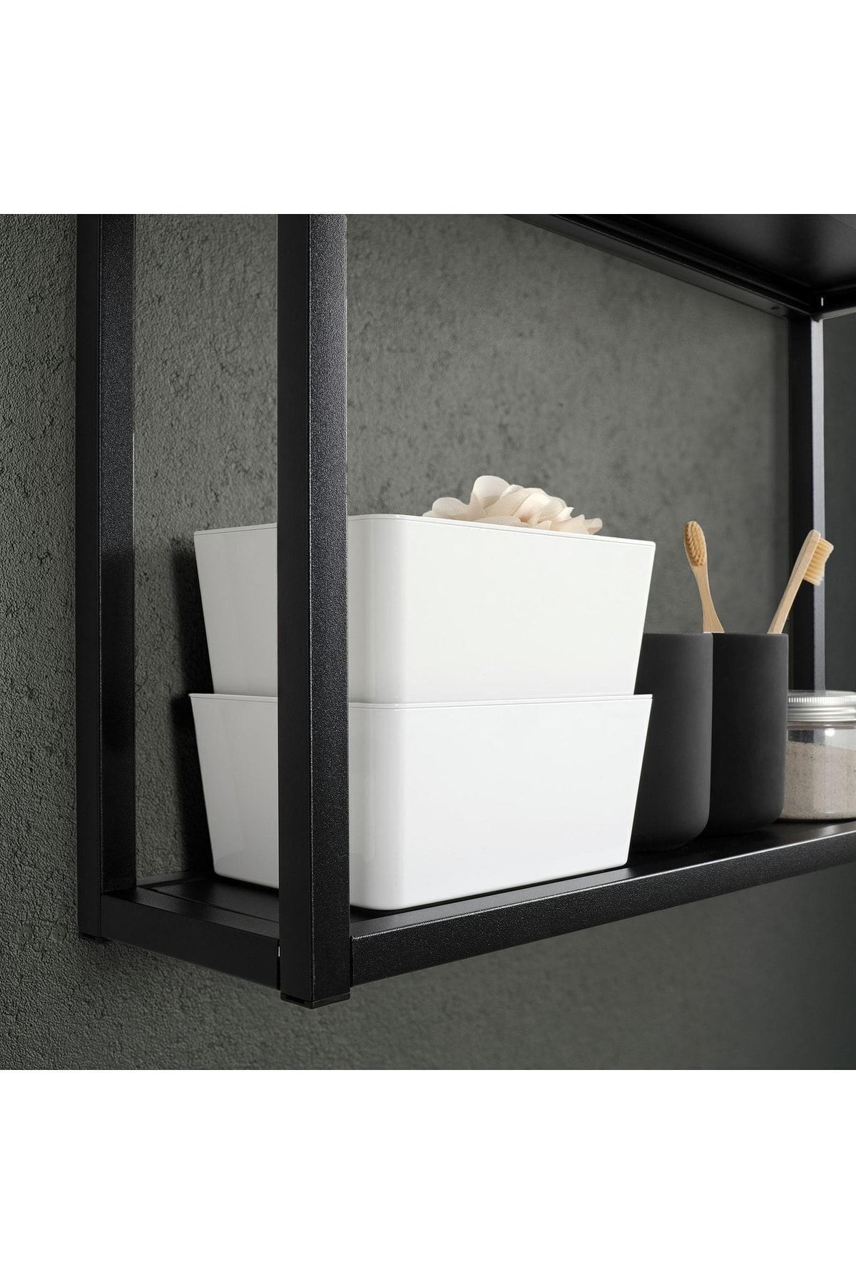 IKEA Cutie Albă Kuggis Cu Capac - One Size