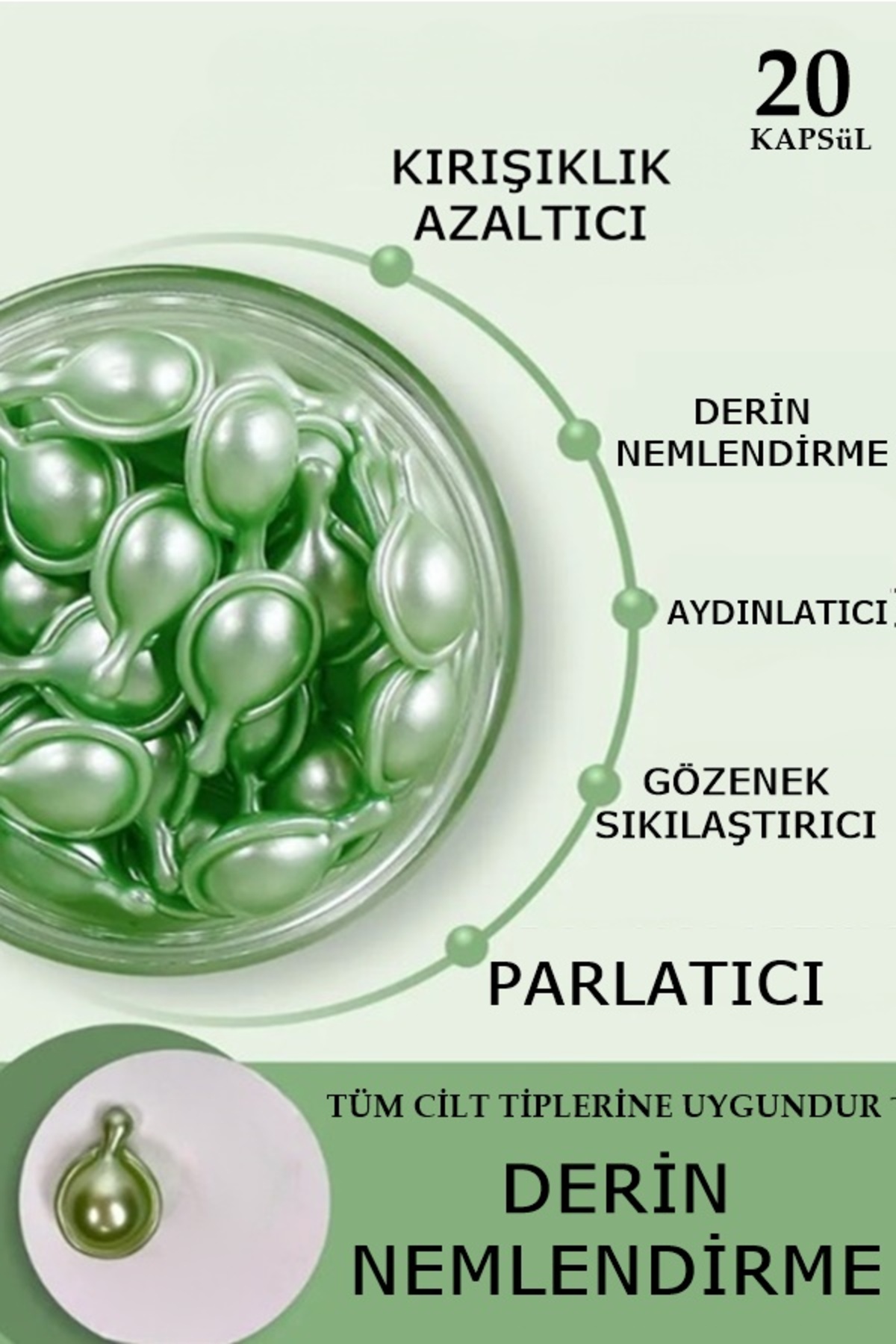 Tokyo Avokado Yağlı ve Kolajen İçerikli Nemlendirici Cilt Serum 20 Kapsül — DHCR6451 — تصویر 5 از 8