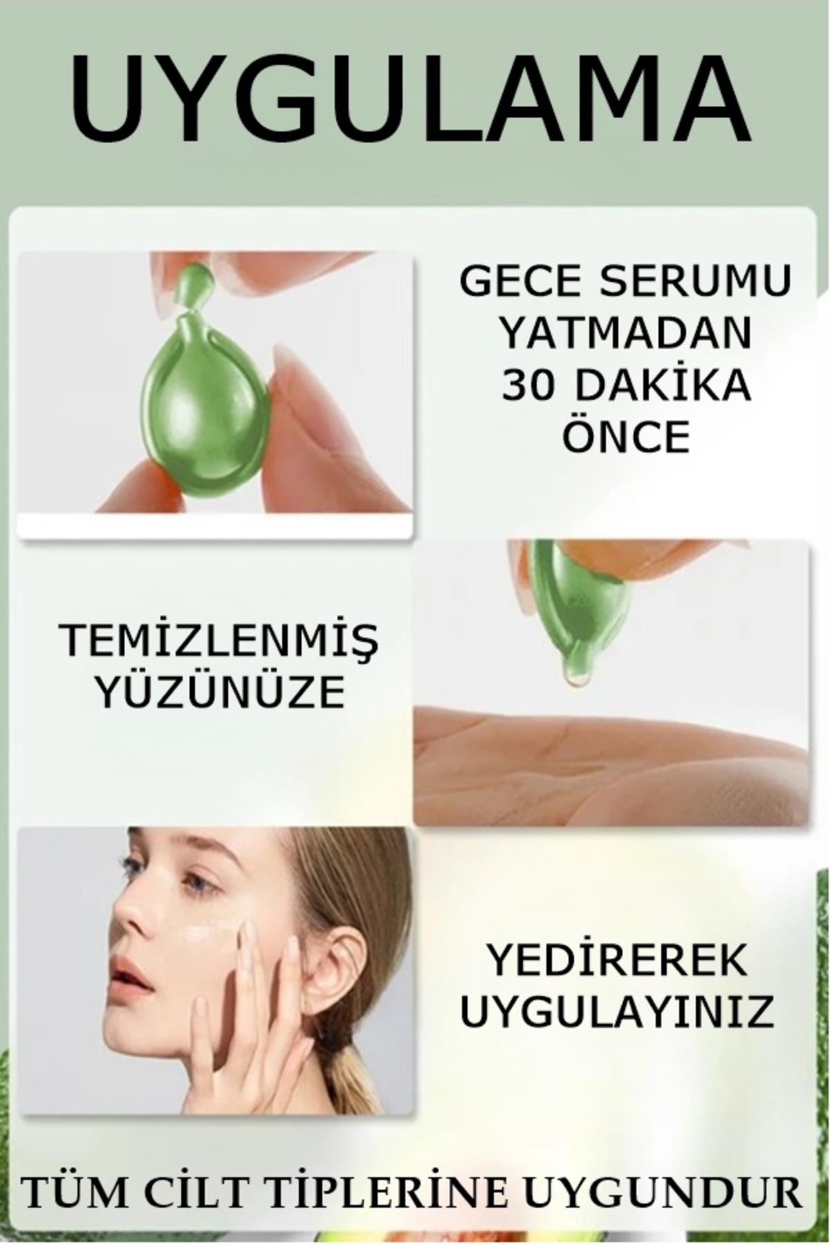 Tokyo Avokado Yağlı ve Kolajen İçerikli Nemlendirici Cilt Serum 20 Kapsül — DHCR6451 — تصویر 7 از 8