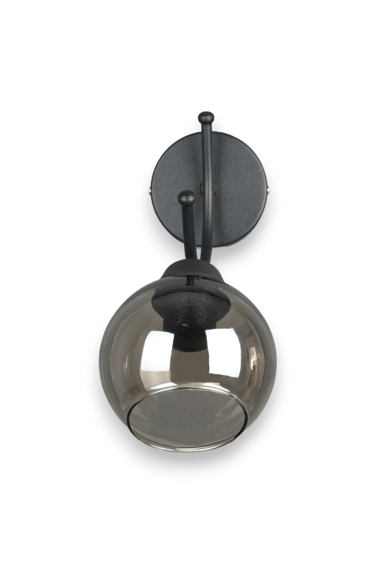 Fer Avize-Sıla Sconce Modern Design Black Color White Glass Cafe - Kitchen - Bedroom - Hall Wall Sconce 4