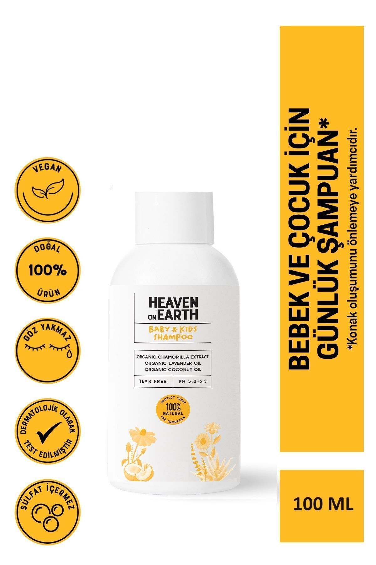 Heaven on Earth Pişik Kremi, Masaj Yağı, 100 ml Bebek Ve Çocuk Şampuan %100 Doğal Organik Vegan Seyahat Boy Seti fotoğrafı 2 (önizleme)