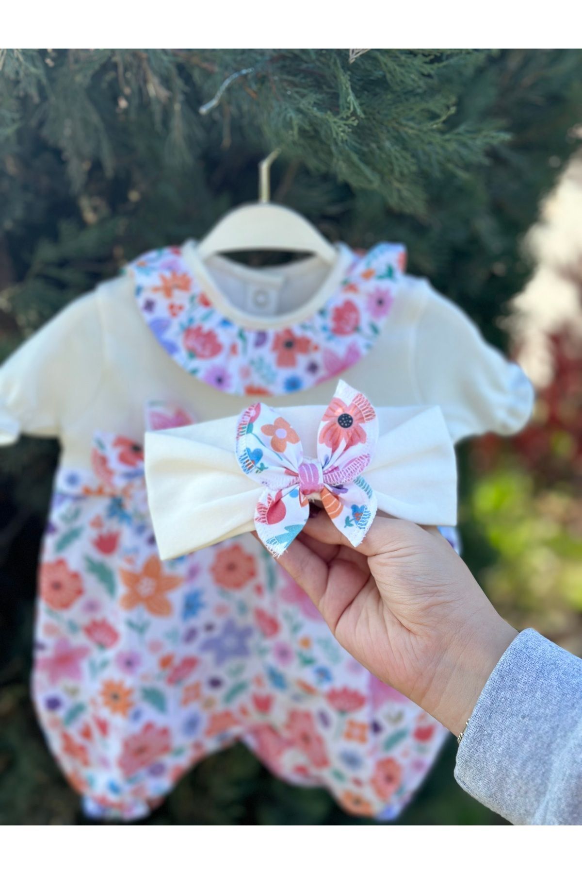 ست نوزادی دخترانه اکرو Mama Miel Baby | MMBRENAGRENKYAZLIK270103 اورجینال - تصویر 2