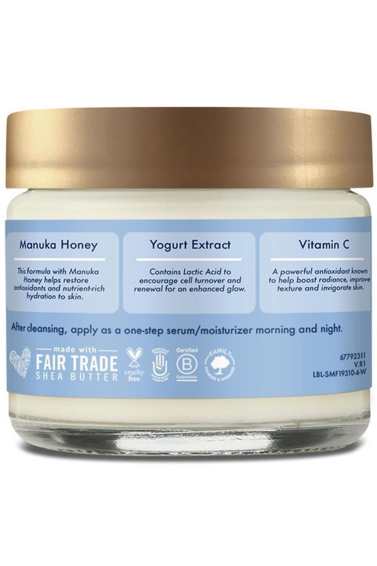 Shea Moisture-Manuka Serum - Honey And Yogurt Pressed, Moisturizing Face Cream 57gr 3