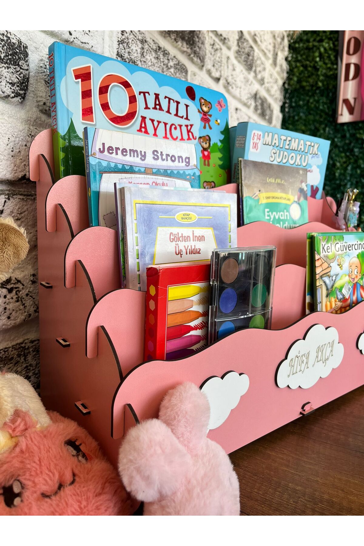 KLES kalemlikli çocuk kitaplığı çocuk odası dekorasyonu eğitici çocuk kitaplığı fotoğrafı 2 (önizleme)