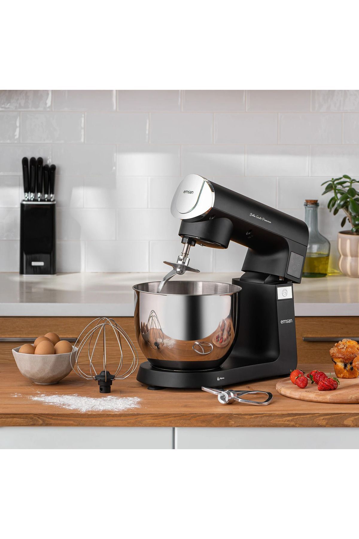Bella Gusto Premıum Döküm Dijital Stand Mikser Mutfak Şefi Siyah 7lt 1800watt