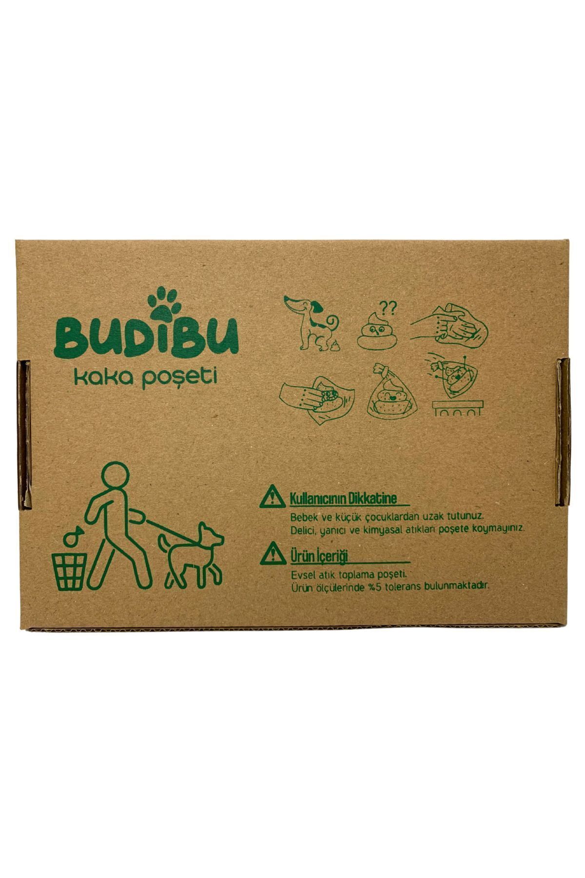 BUDİBU-Red Capsule - 12 Rolls (180 Bags) Cat Dog Poop Bag, Pet Excrement Bag 4