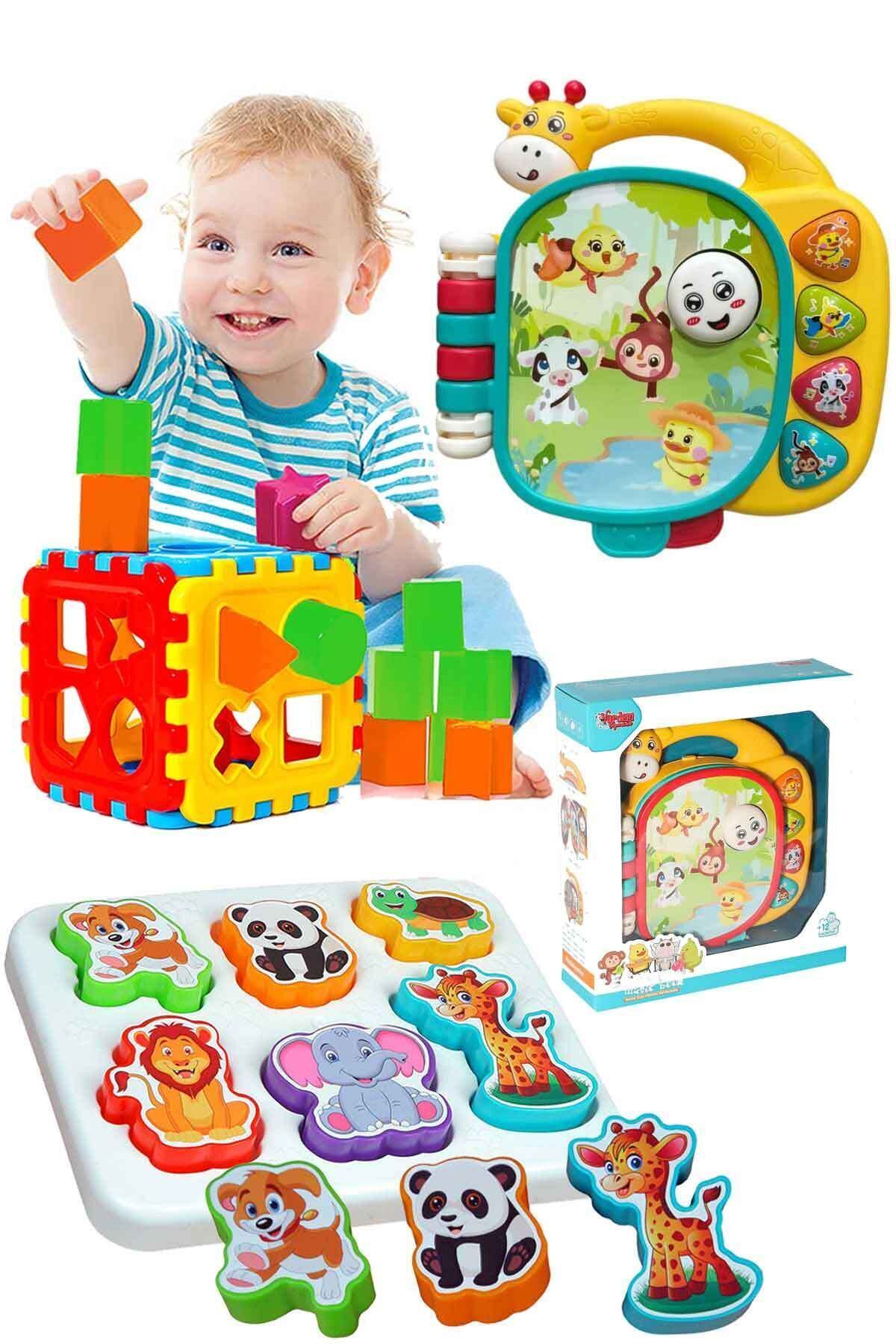 Oruç Oyuncak Oyuncak Işıklı ve Müzikli Zürafa Kitaplı Piyano Sevimli Hayvanlar