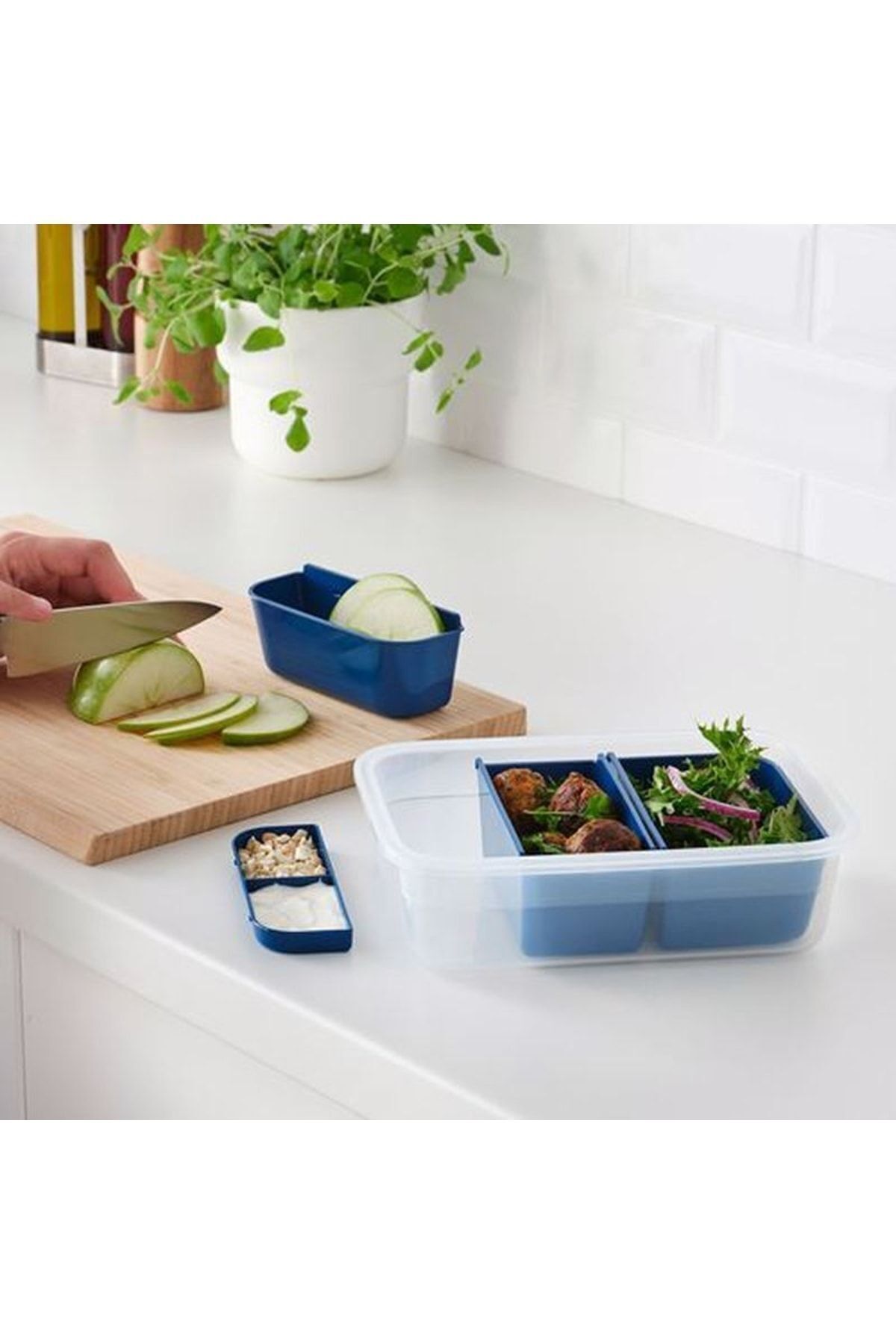IKEA-365+ Storage Container Insert, Dark Blue 2