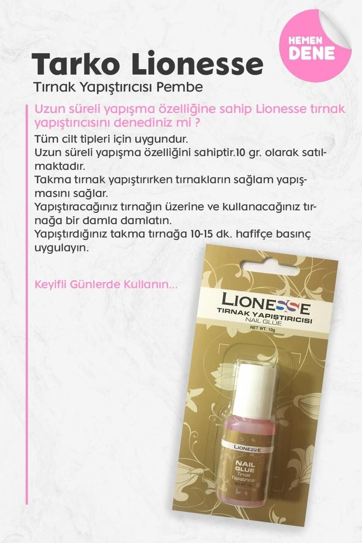 چسب ناخن صورتی Lionesse