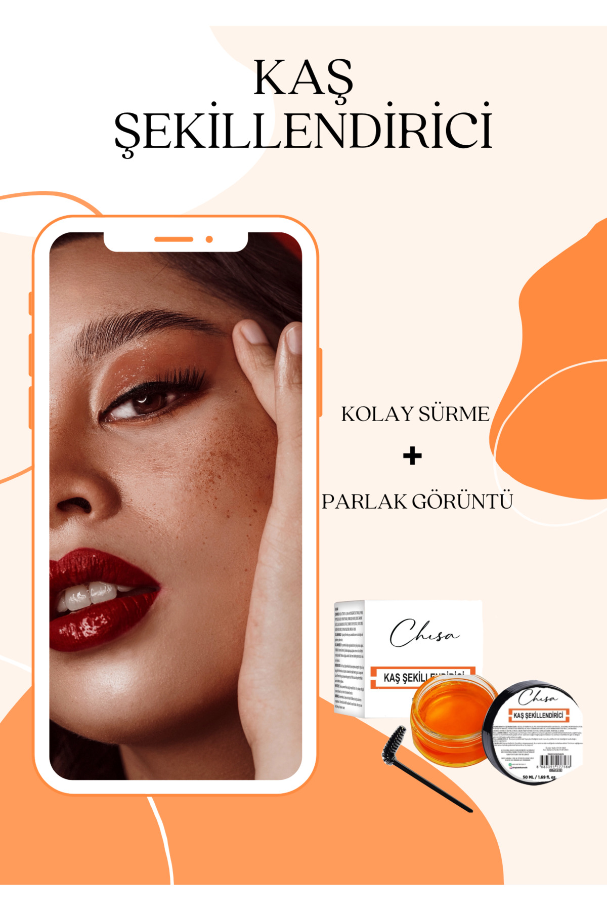 تثبیت کننده ابرو  نارنجی Chisa | 44 اورجینال - تصویر 2