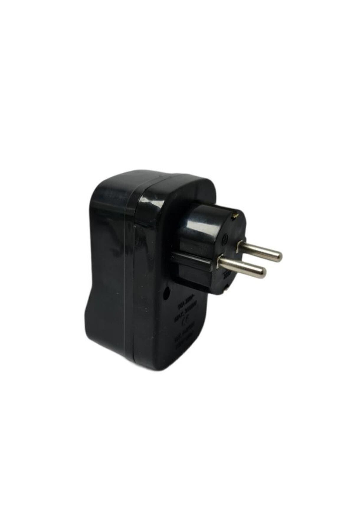 Mikasso-Current Protected Socket Single Black Switched 3500w UFO - Electric Socket 4