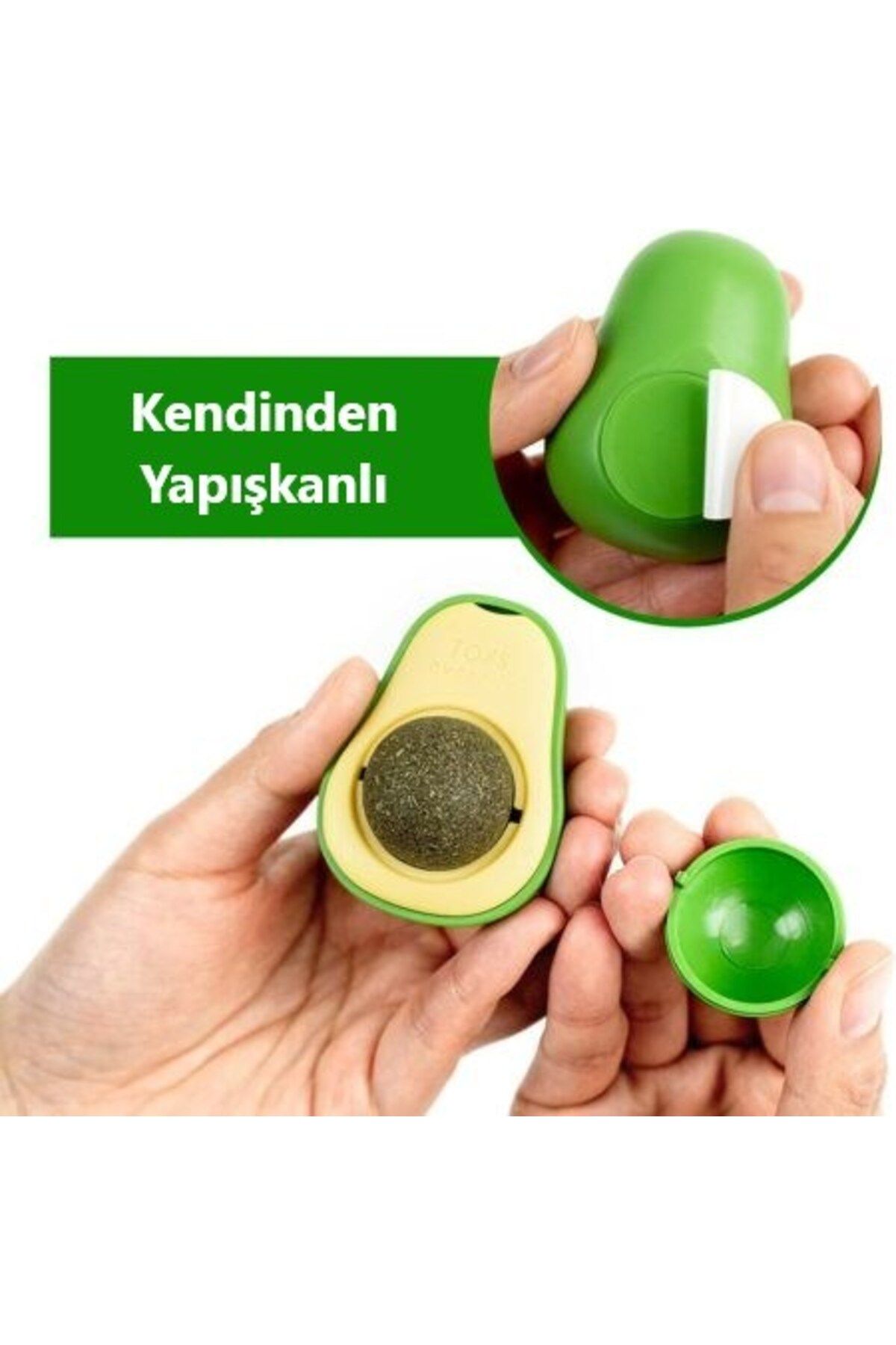 Petfolk-Avocado Catnip 360 Degree Rotating Catnip - Adhesive Toy 4