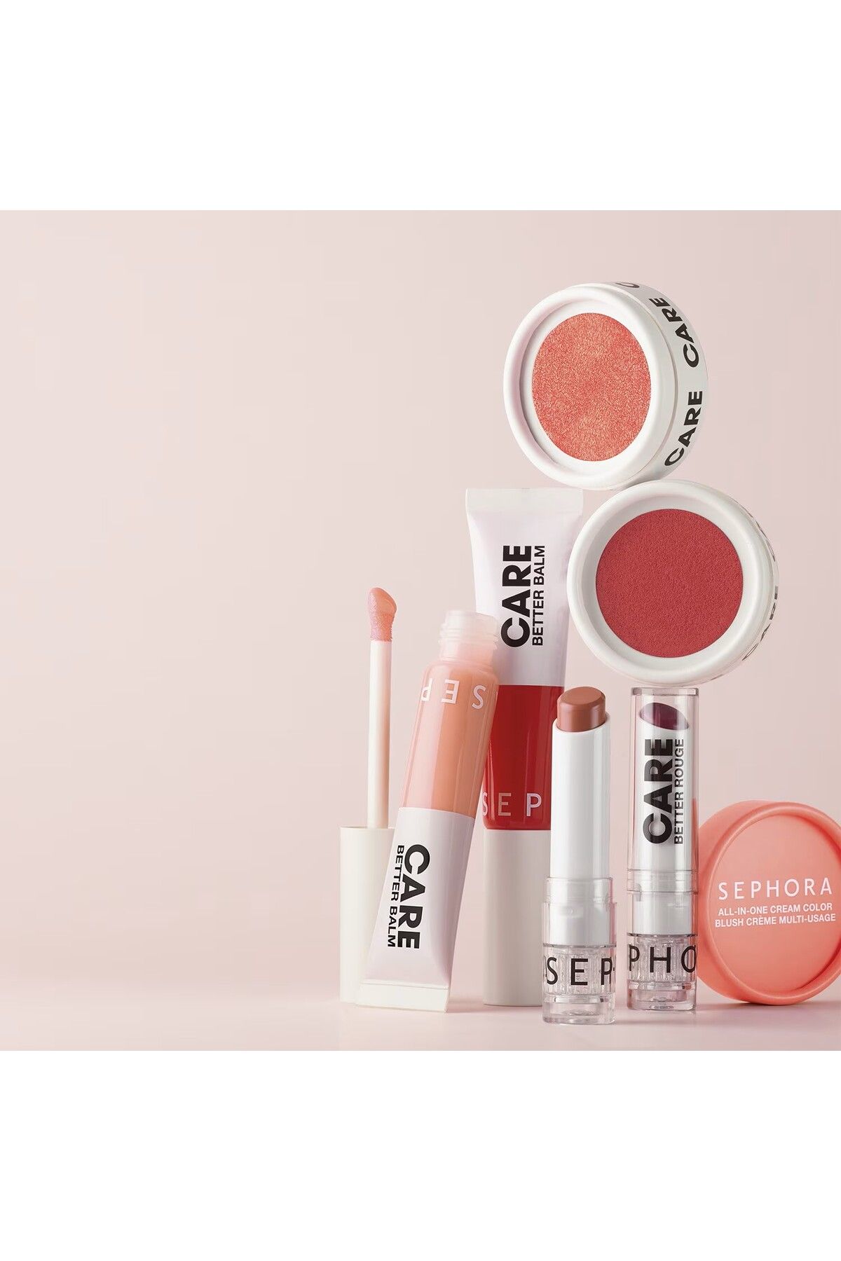 SEPHORA COLLECTION-مكونات طبيعية بنسبة 90٪ - لون كريمي الكل في واحد مع لمسة نهائية طبيعية لامعة 3.5 جرام 3 في 1 أحمر خدود متعدد الأغراض 4