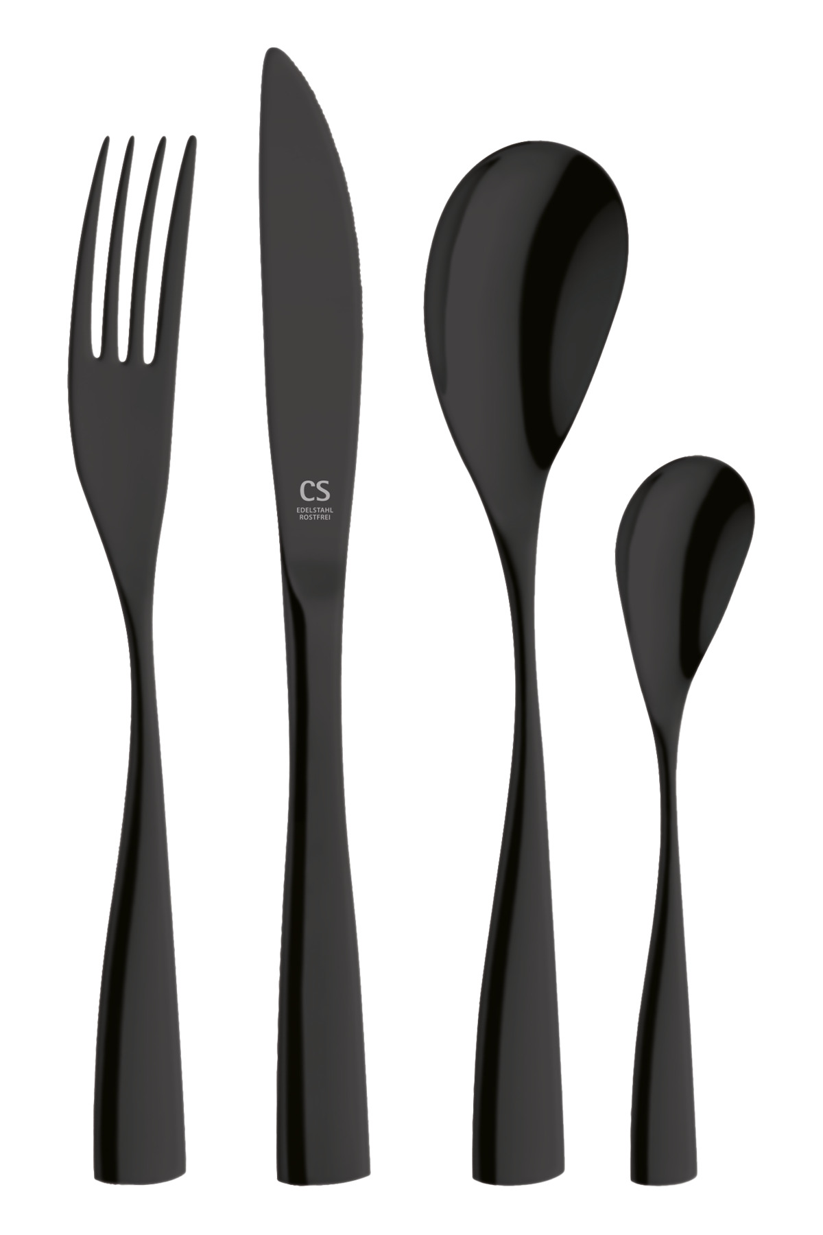 Ceppo Coltelli CS Kochsysteme STAR 6 Pezzi – Lame In Acciaio Inox – Blocco Girevole Con Supporto Per Libro