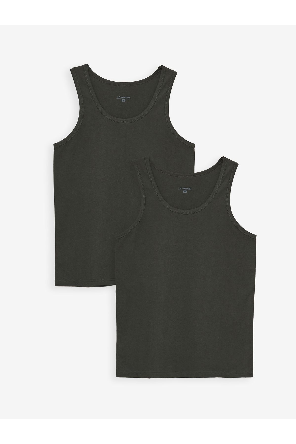 LC Waikiki-Herren-Unterhemd aus gekämmter Baumwolle – U-Kragen, 2er-Pack 7