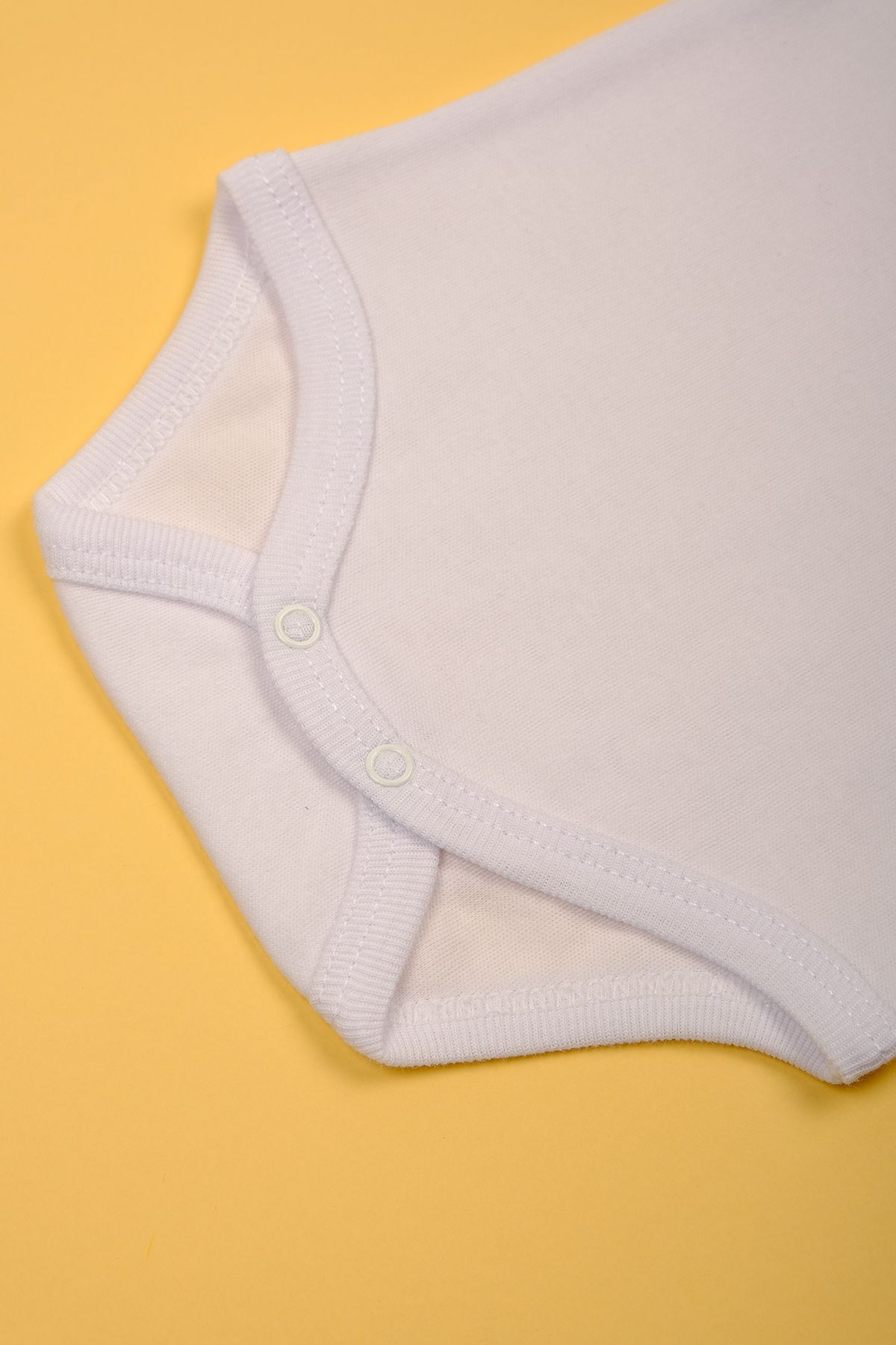 بادی نوزادی پسرانه – دخترانه سفید bebetospik | ipaskı-beyaz-tek اورجینال - تصویر 4